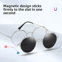 Metal Prescription Sunglasses Clip-On System