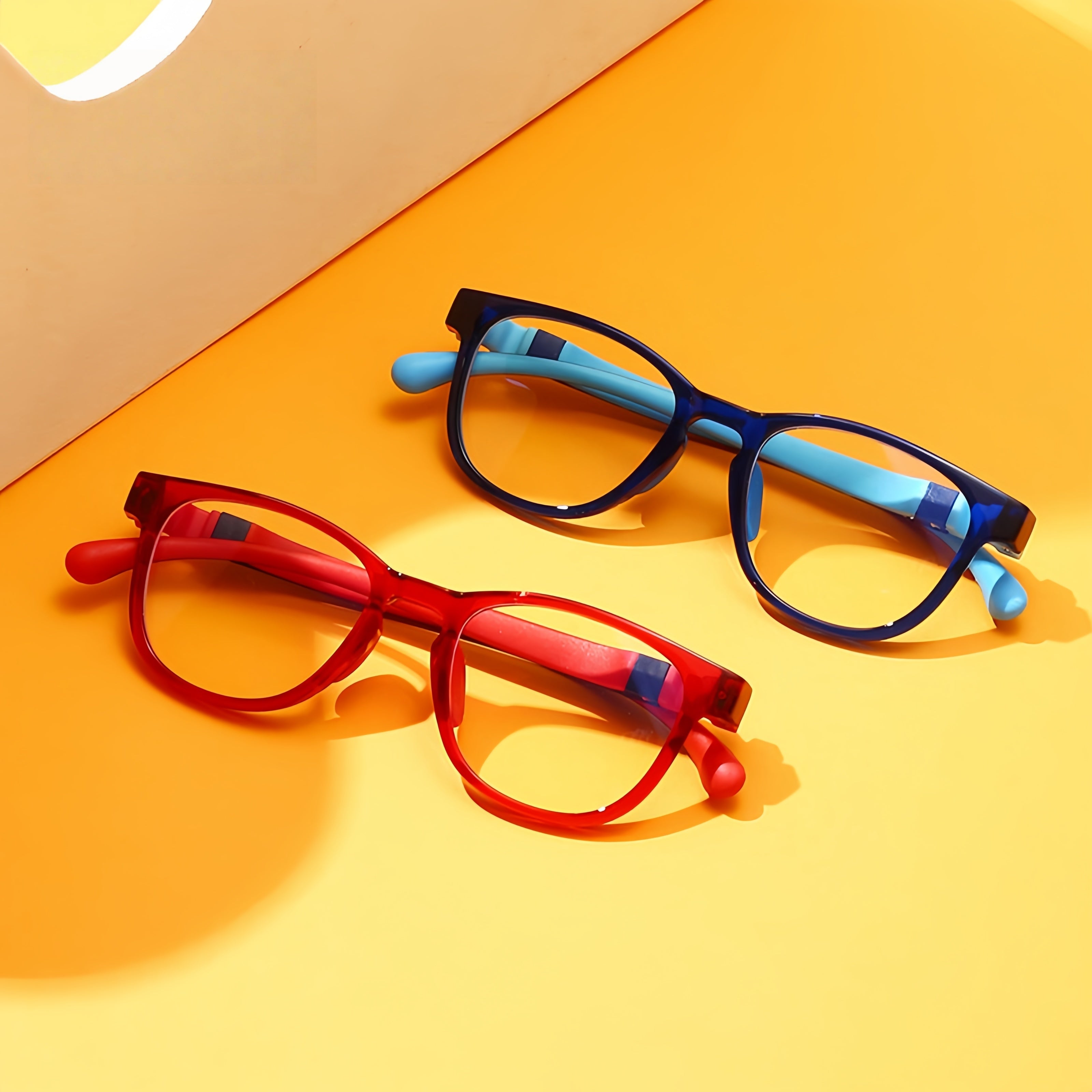 Kids' TR90 Dual-Color Myopia Eyeglass Frames