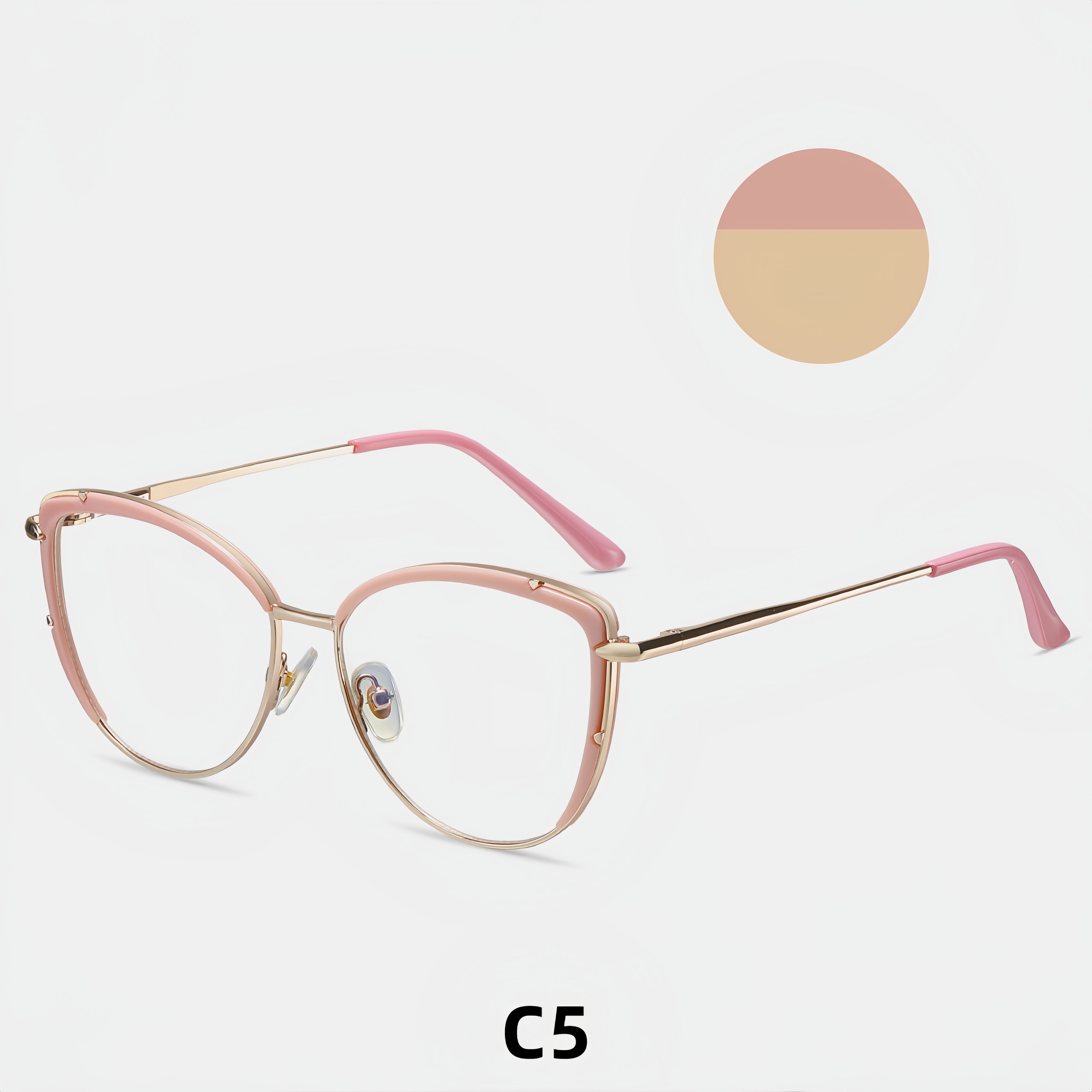 Women's TR90 Cat-Eye Metal Eyeglass Frames