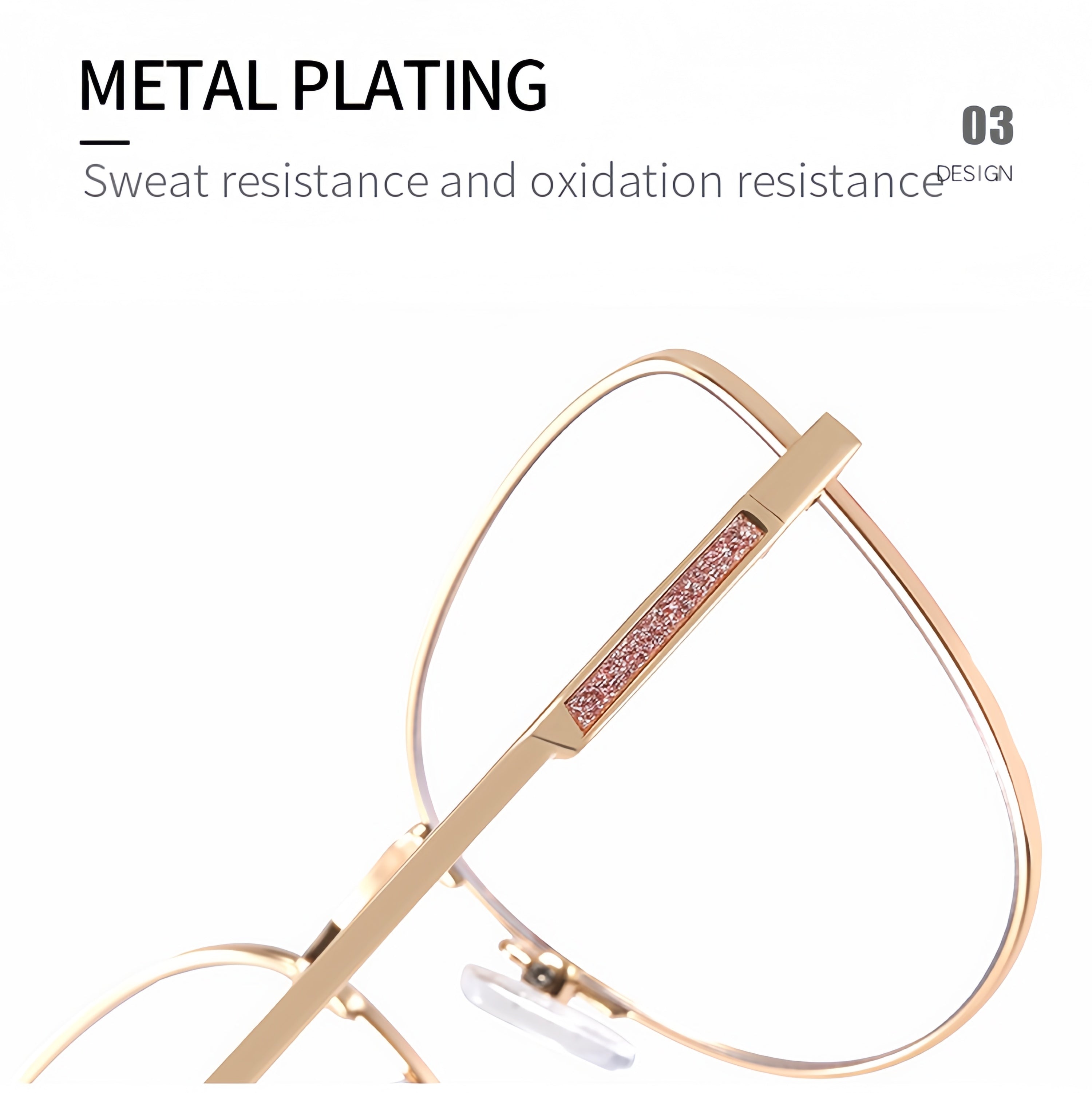 Women's Ultra-Light Metal Glasses Frames