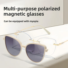 Women's TR90 Magnetic Clip-On Sunglasses & Prescription Frames 2-in-1