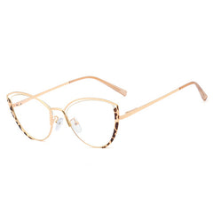 Women's Cat-Eye Metal Glasses Frames