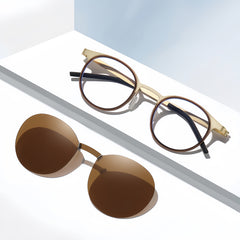 Circular Titanium Mag-Polarized RX Frame
