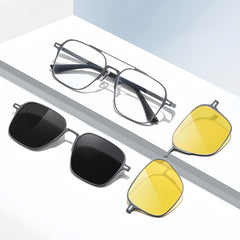 Men's Aluminum-Magnesium Alloy Prescription Eyeglass Frames