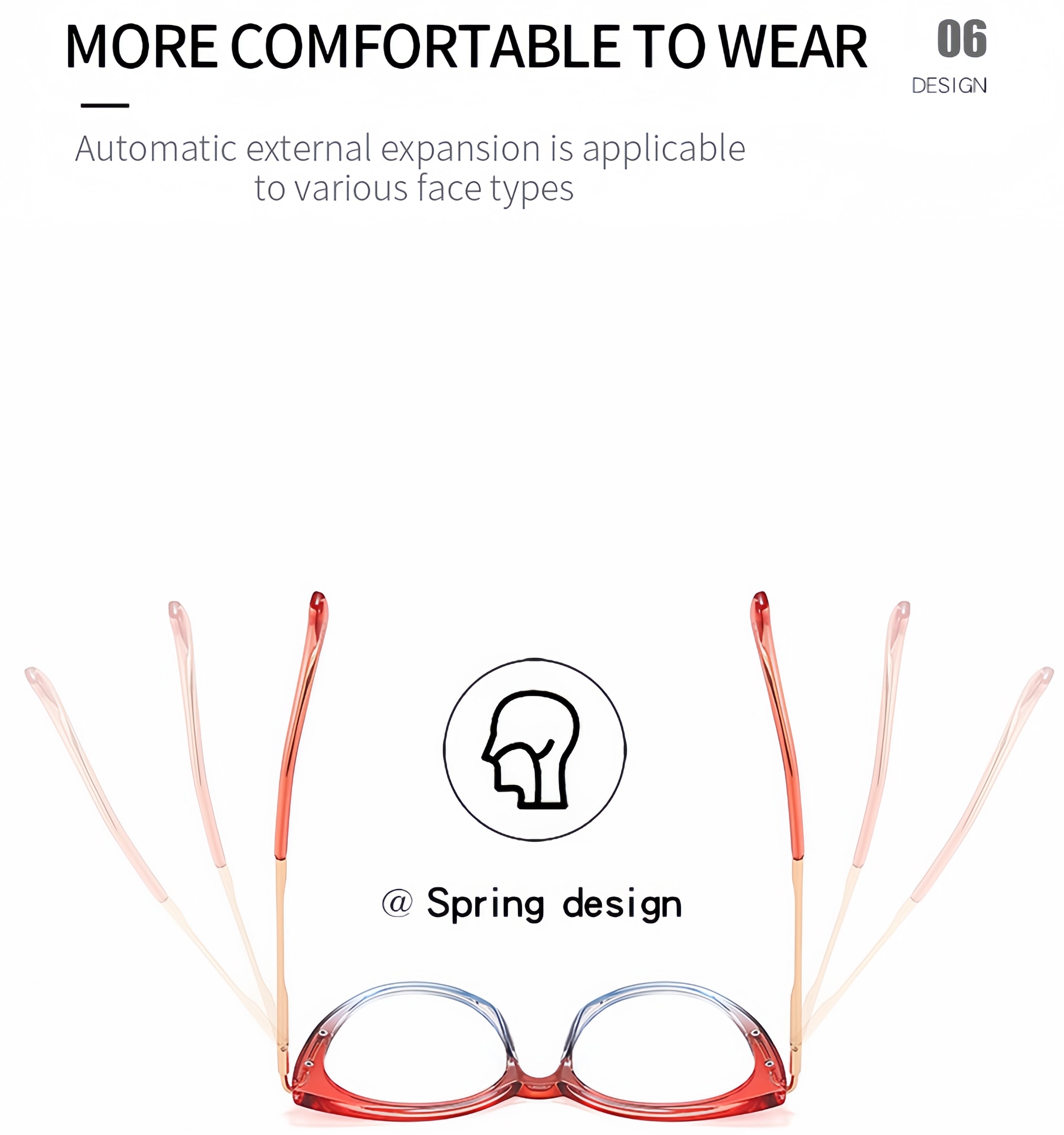 Women's TR90 Ombre Glasses Frames