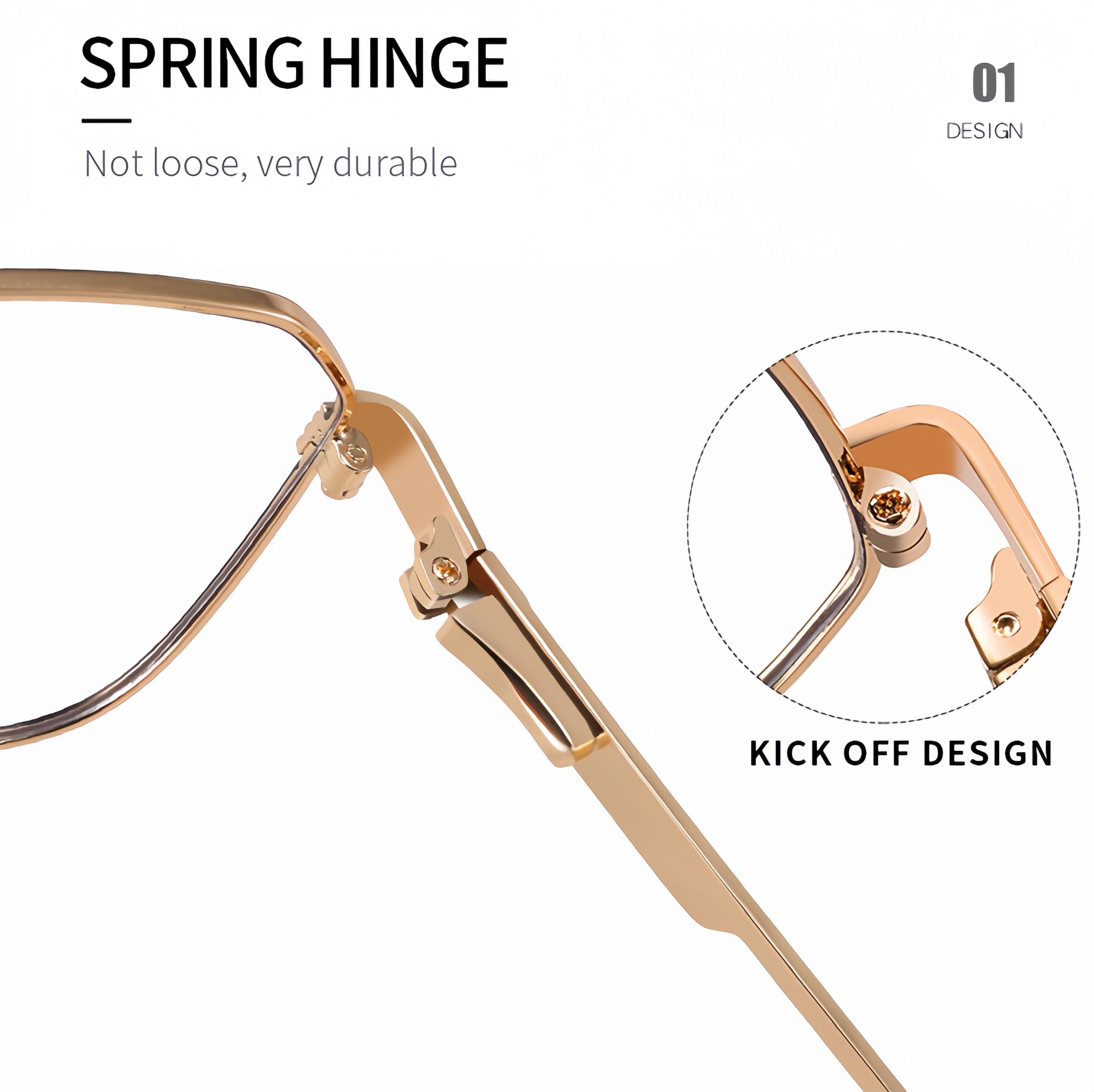 Men's Double Bridge Metal Glasses Frames