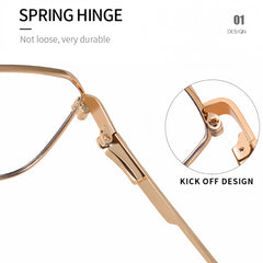 Men's Double Bridge Metal Glasses Frames