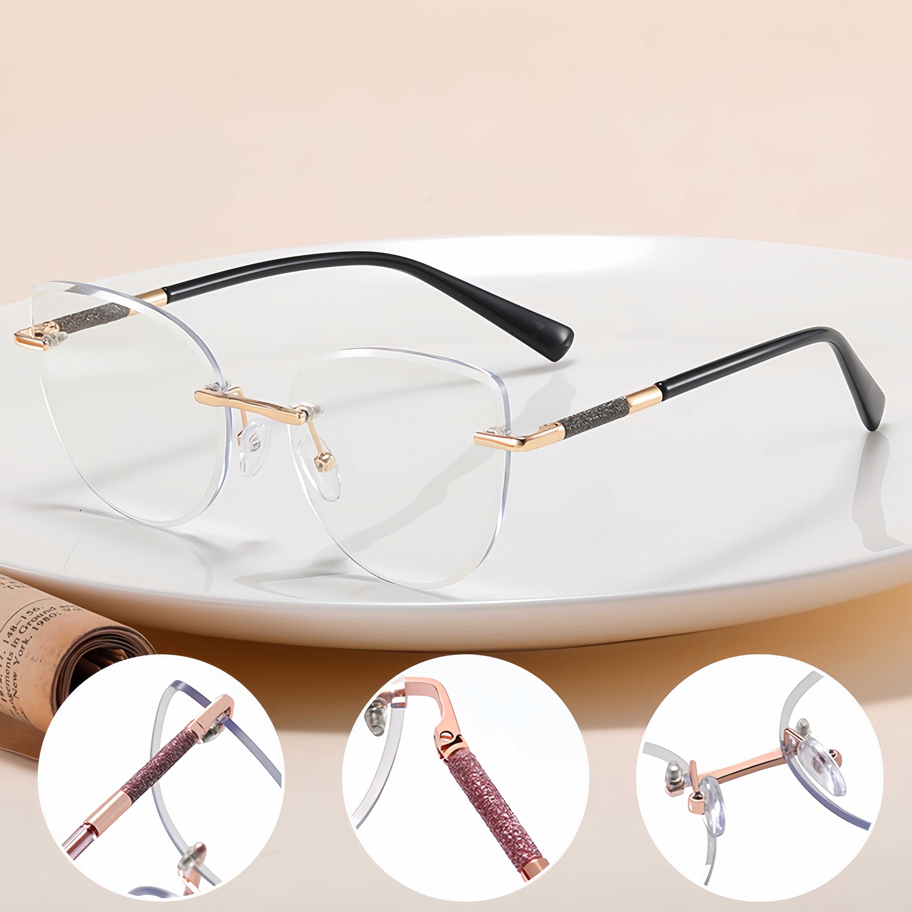 Women's Rimless Eyeglasses