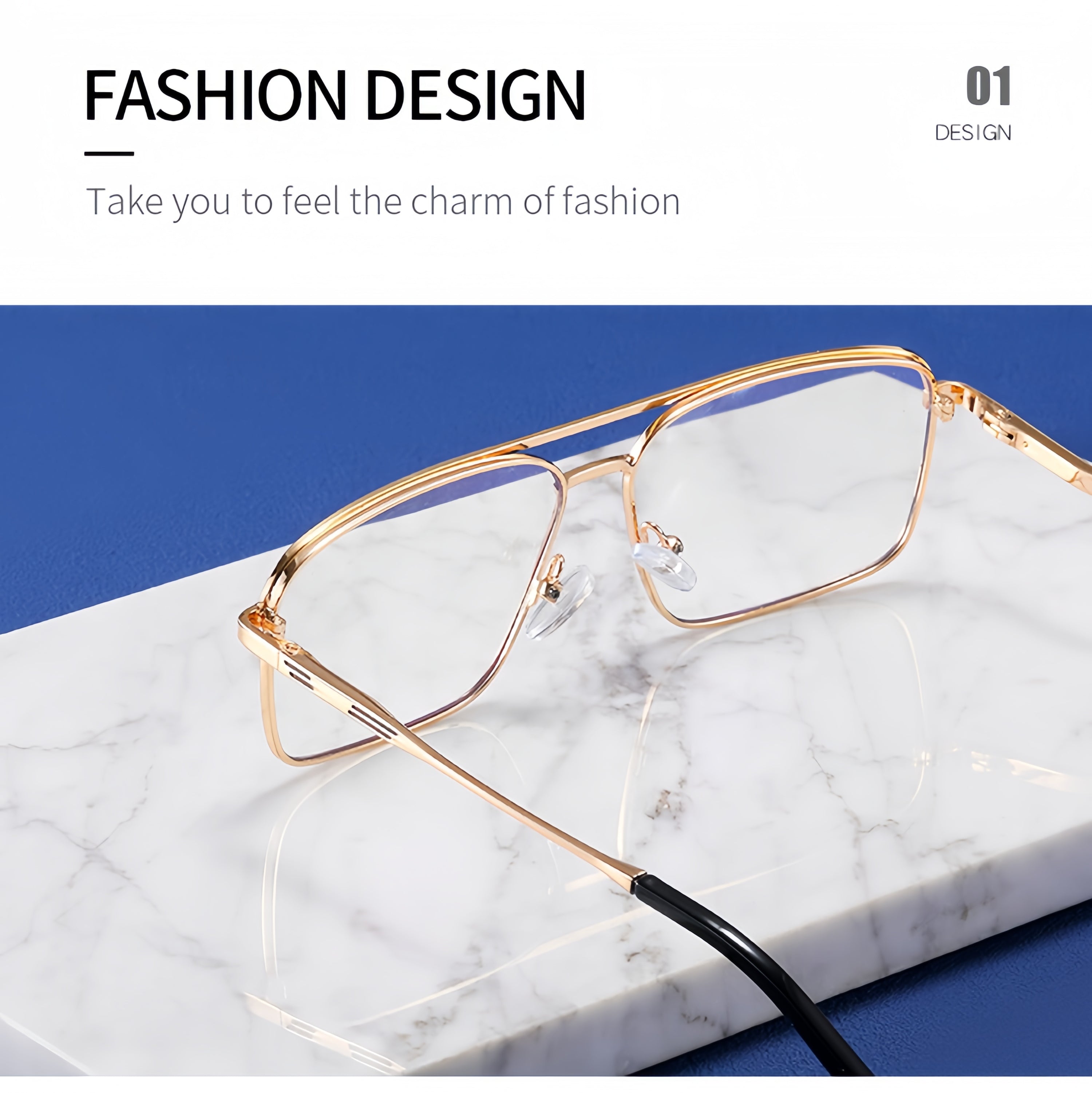 Men's Double Bridge Glasses Frames