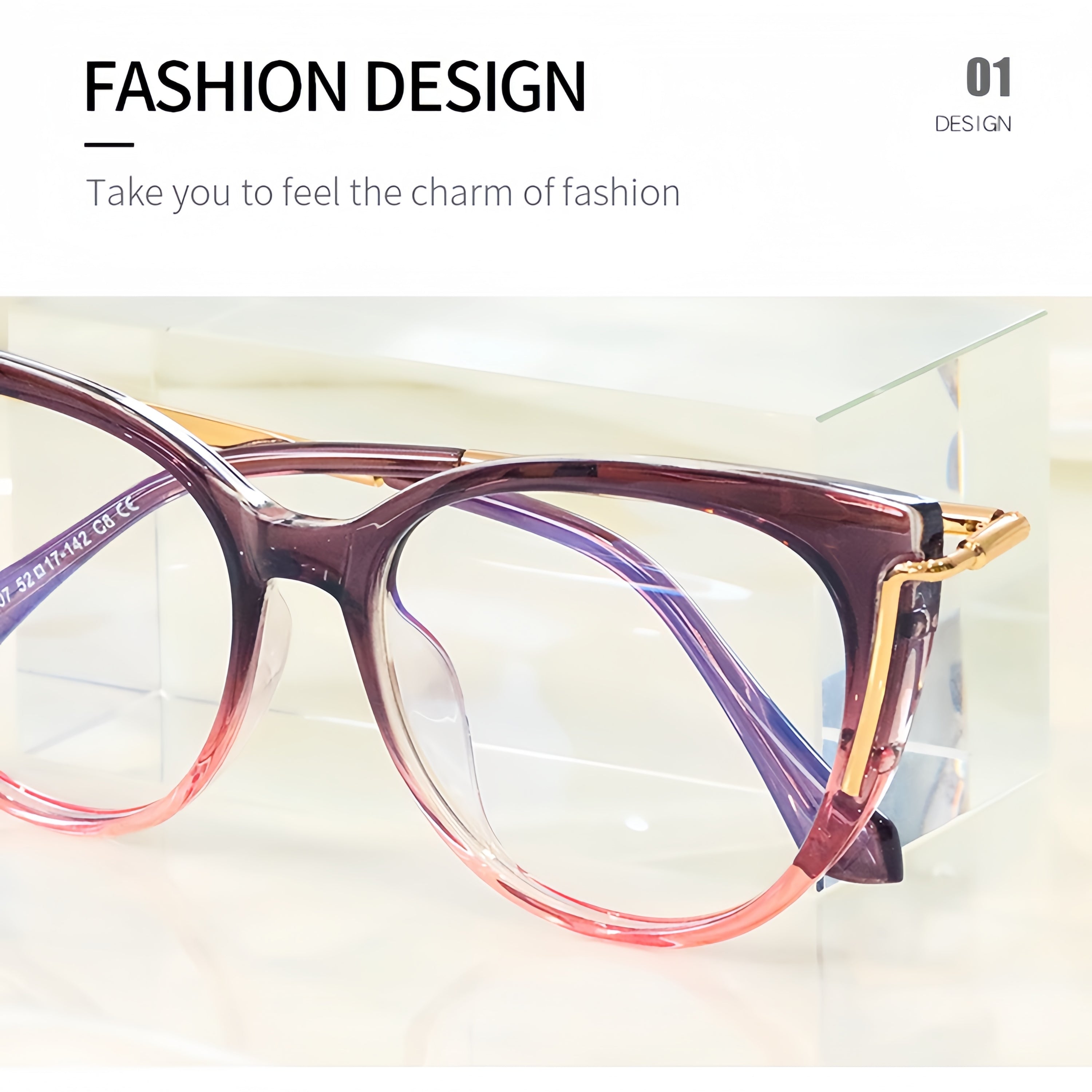 Women's TR90 Ombre Glasses Frames
