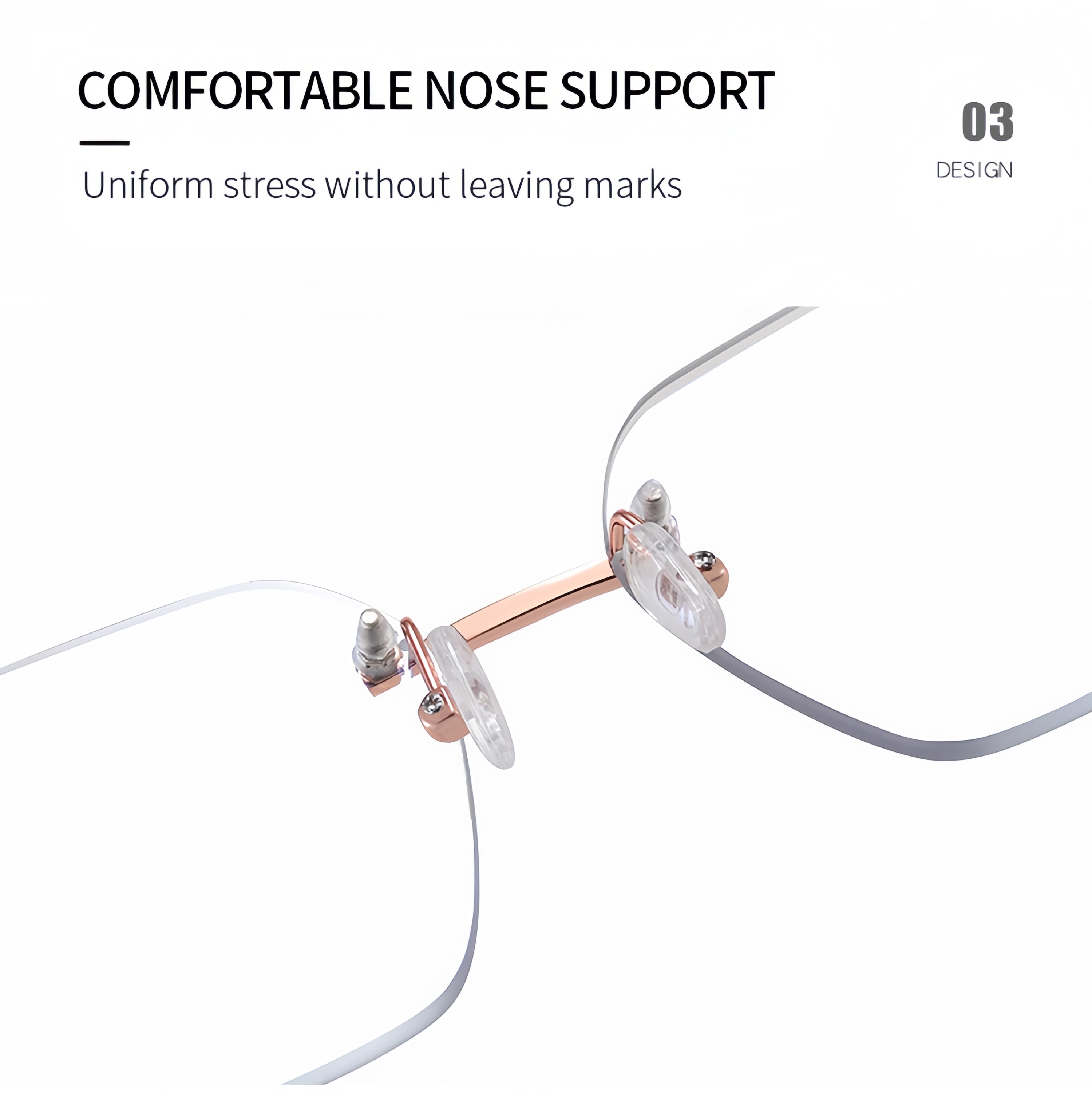 Women's Rimless Metal Glasses Frames
