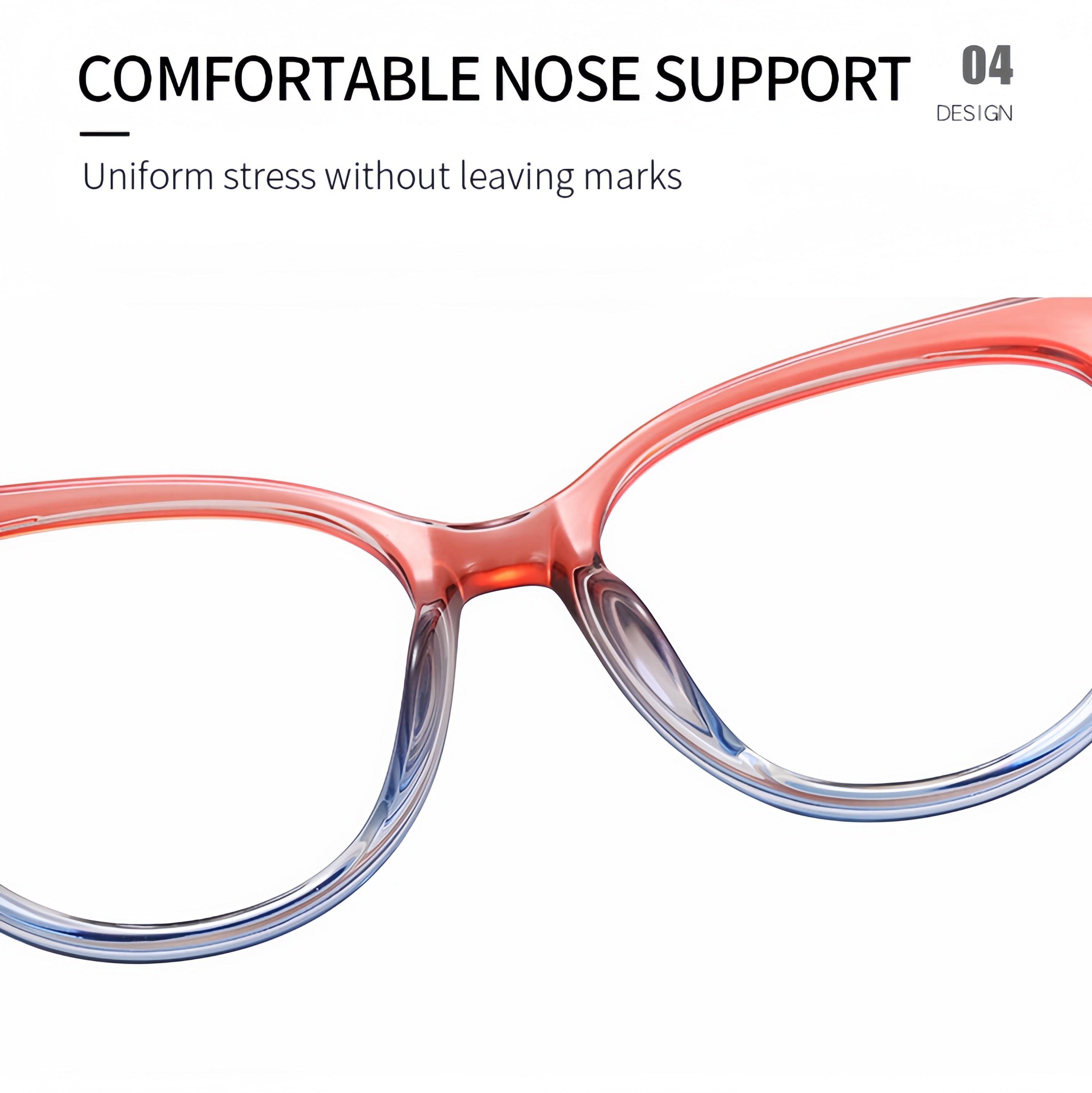Women's TR90 Ombre Glasses Frames