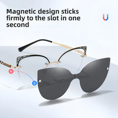 Women's 2-in-1 Magnetic Clip-on Prescription Glasses Set