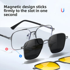 Men's Aluminum-Magnesium Alloy Prescription Eyeglass Frames