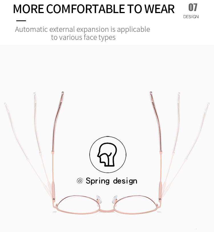 Women's Metal Cat-Eye Glasses Frames