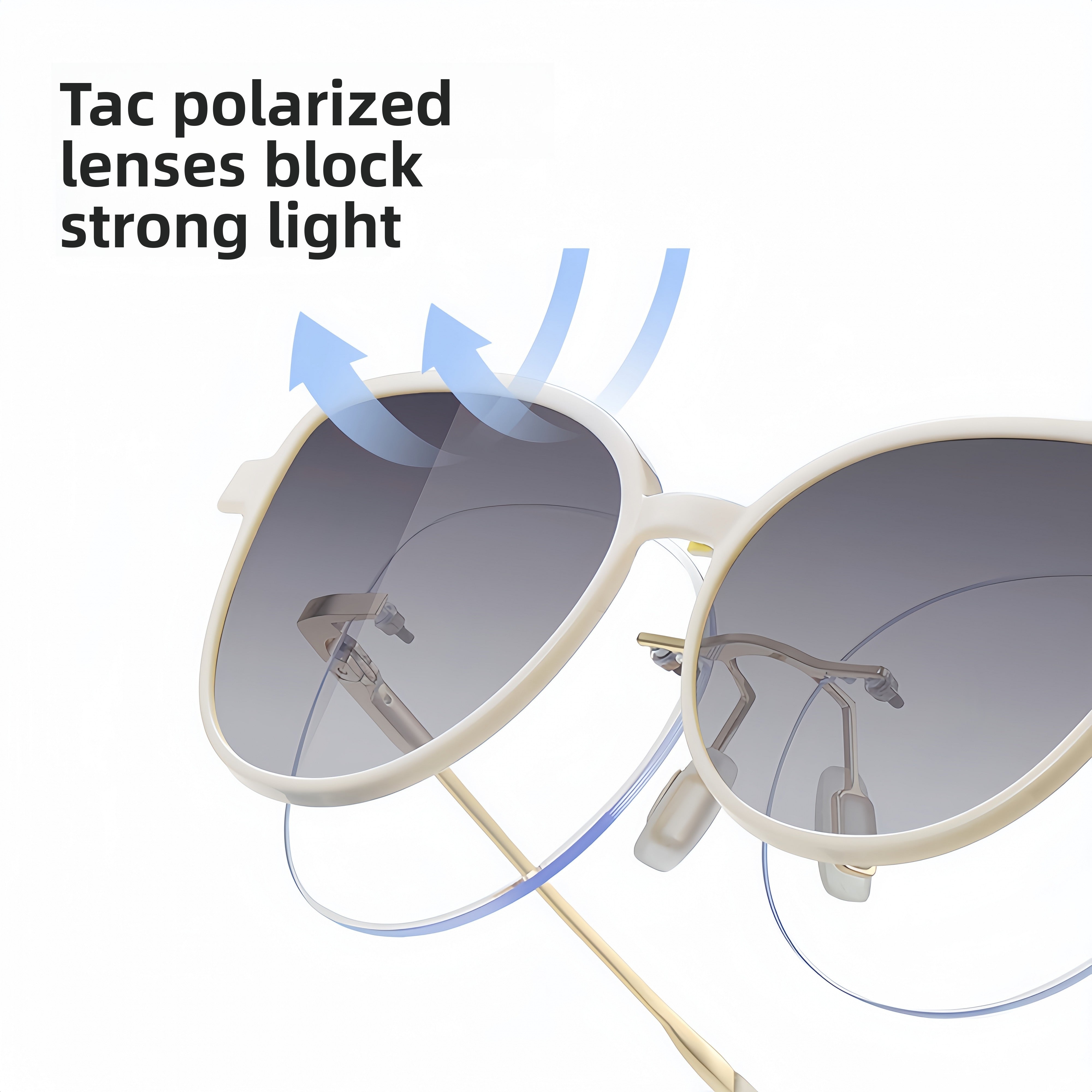 Women's TR90 Magnetic Clip-On Sunglasses & Prescription Frames 2-in-1
