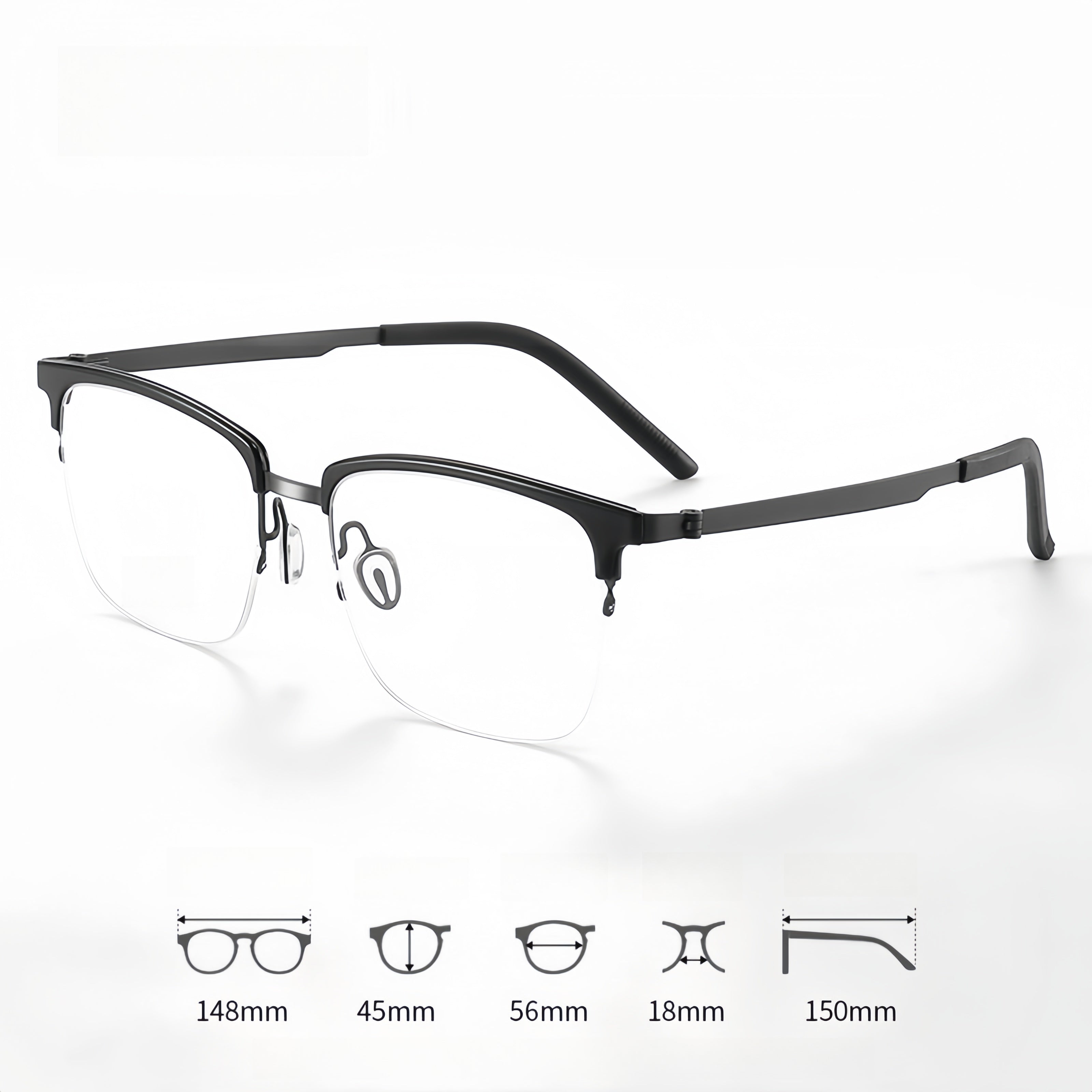 Men's Pure Titanium Glasses Frame