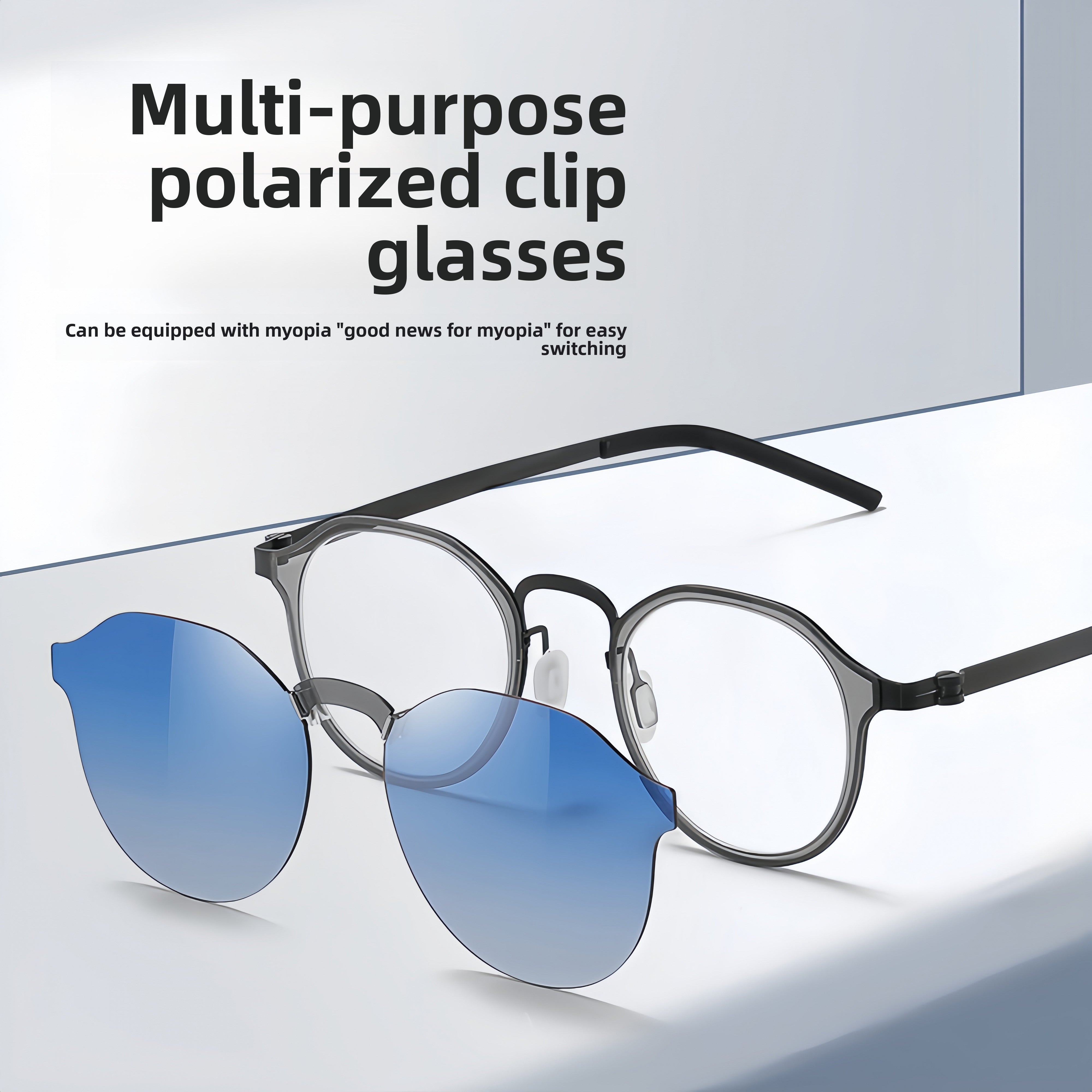 Magnetic Polarized Clip-Ons for RX Metal Frames