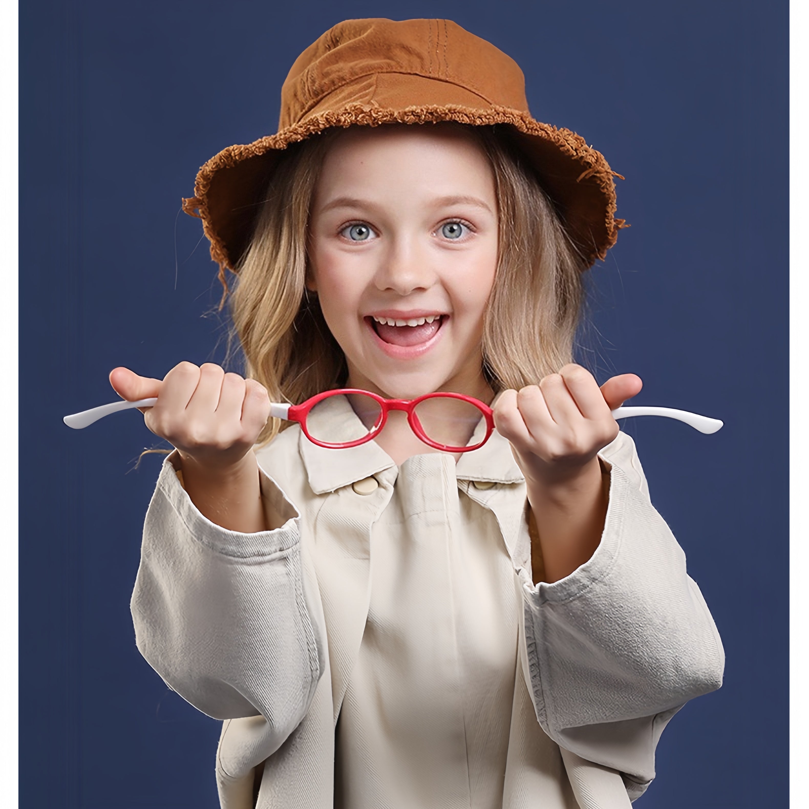 Fashionable kids' casual myopia eyeglass frames