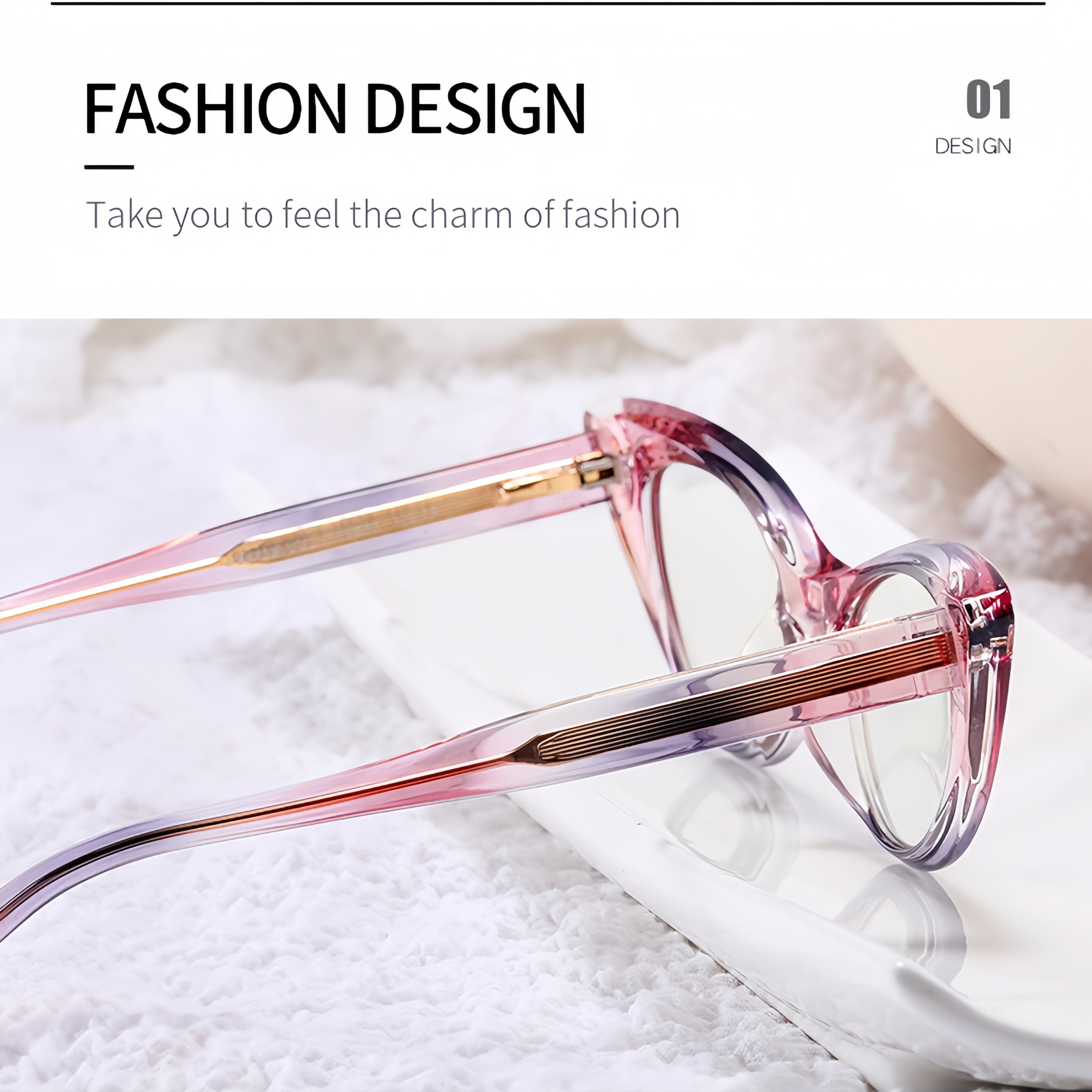 Women's Cat Eye Gradient Eyeglass Frames
