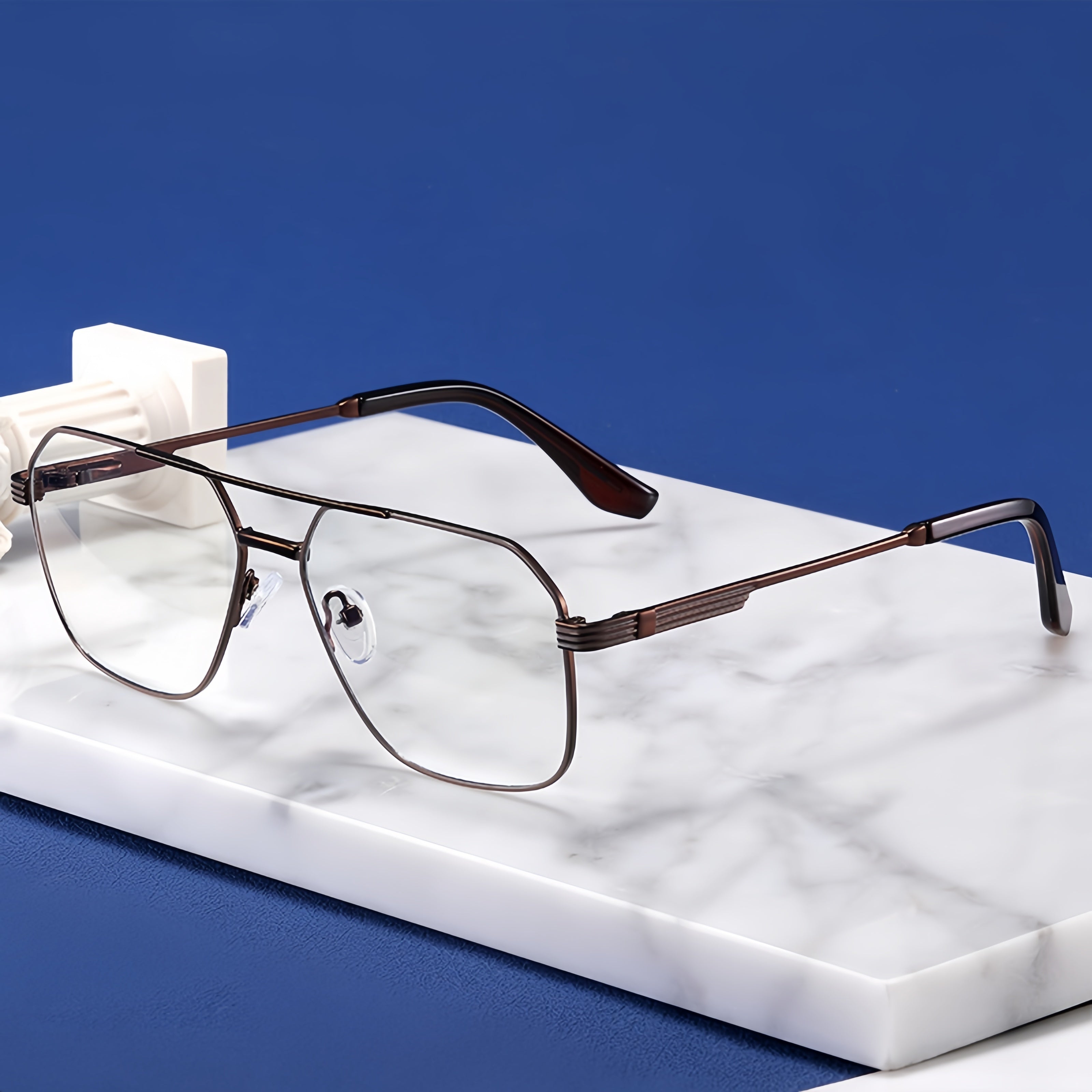 Men's Double Bridge Metal Glasses Frames