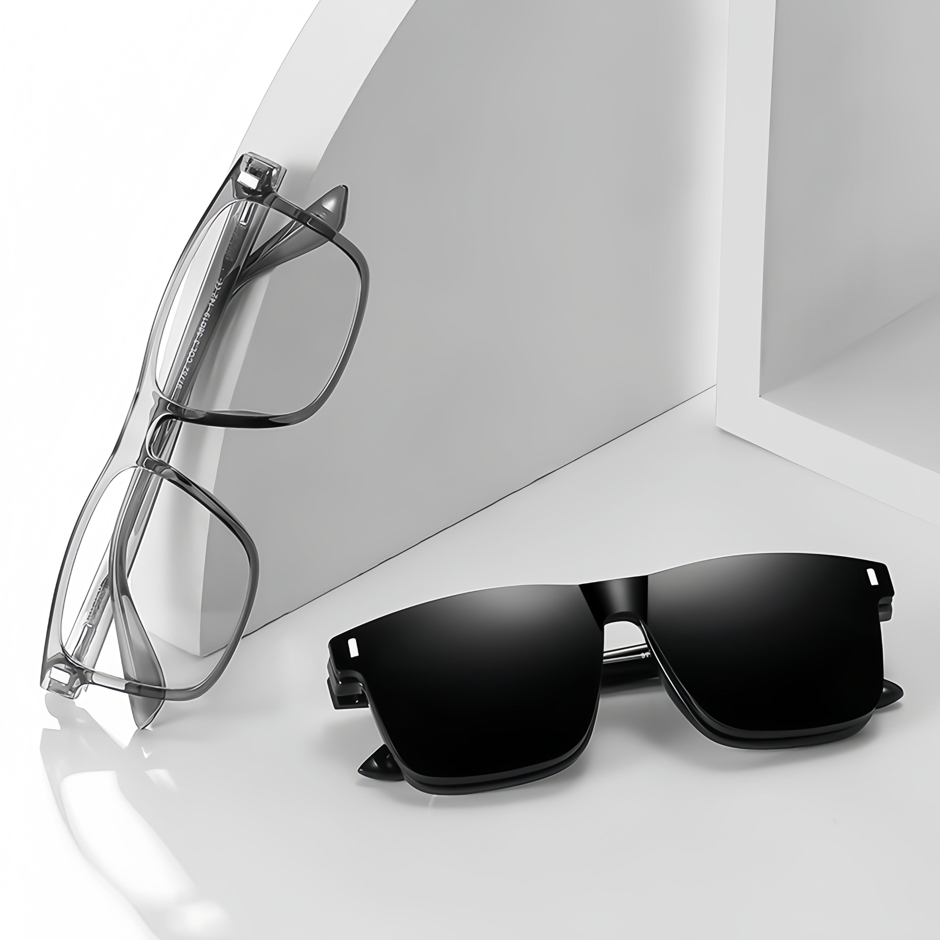 Magnetic Clip-On Polarized Sunglasses