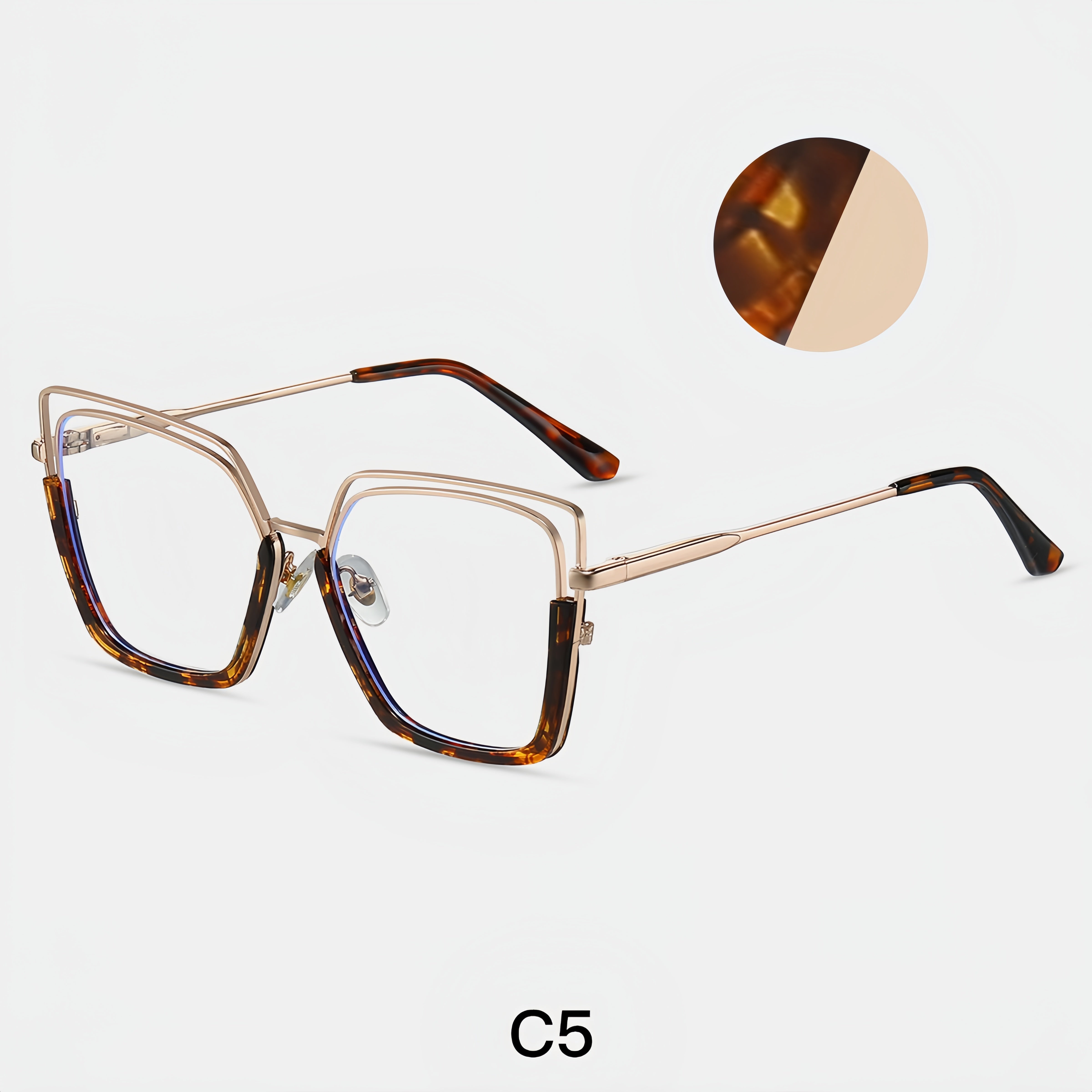Women's TR90-Metal Hybrid Glasses Frames