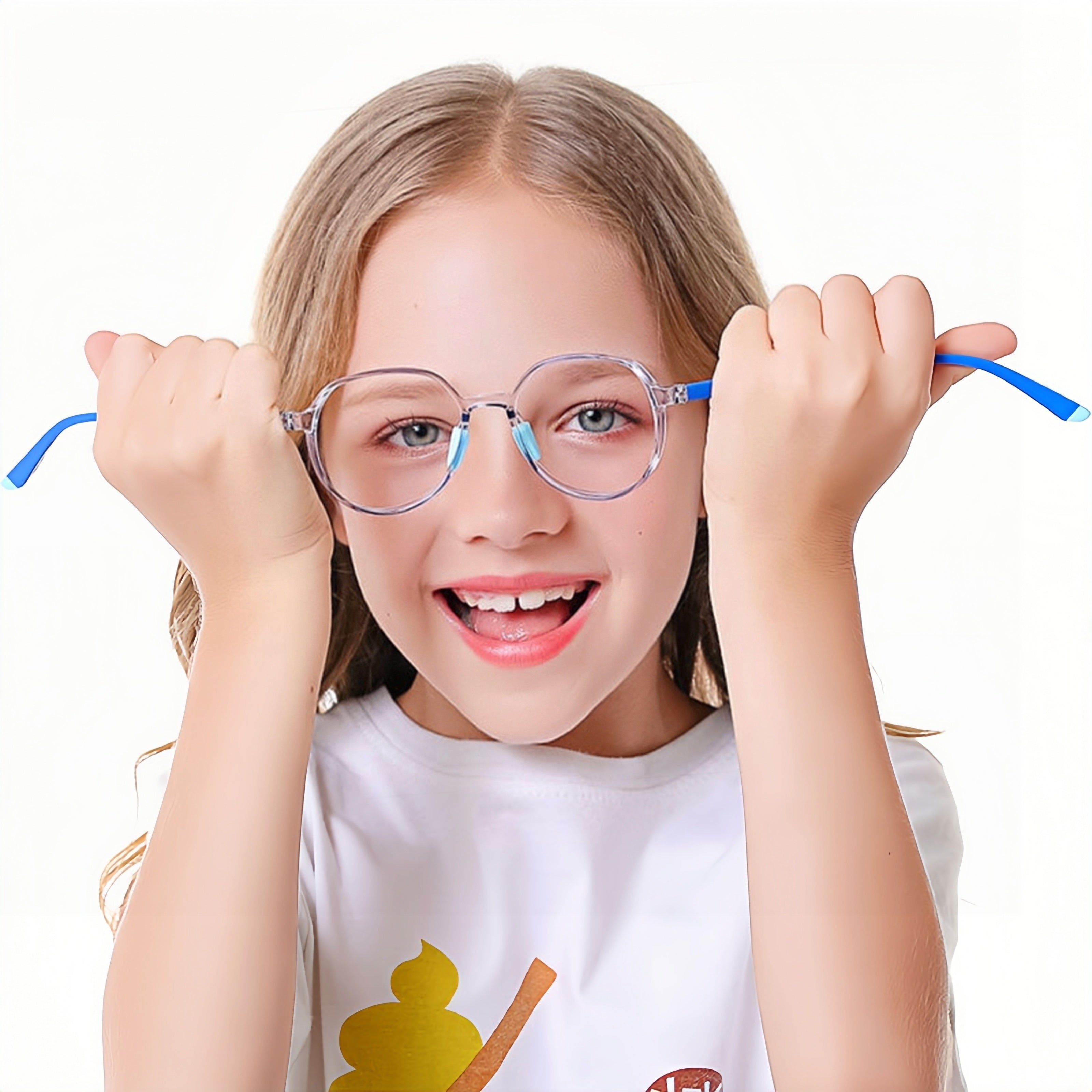 Geometric TR90 Glasses for Teens