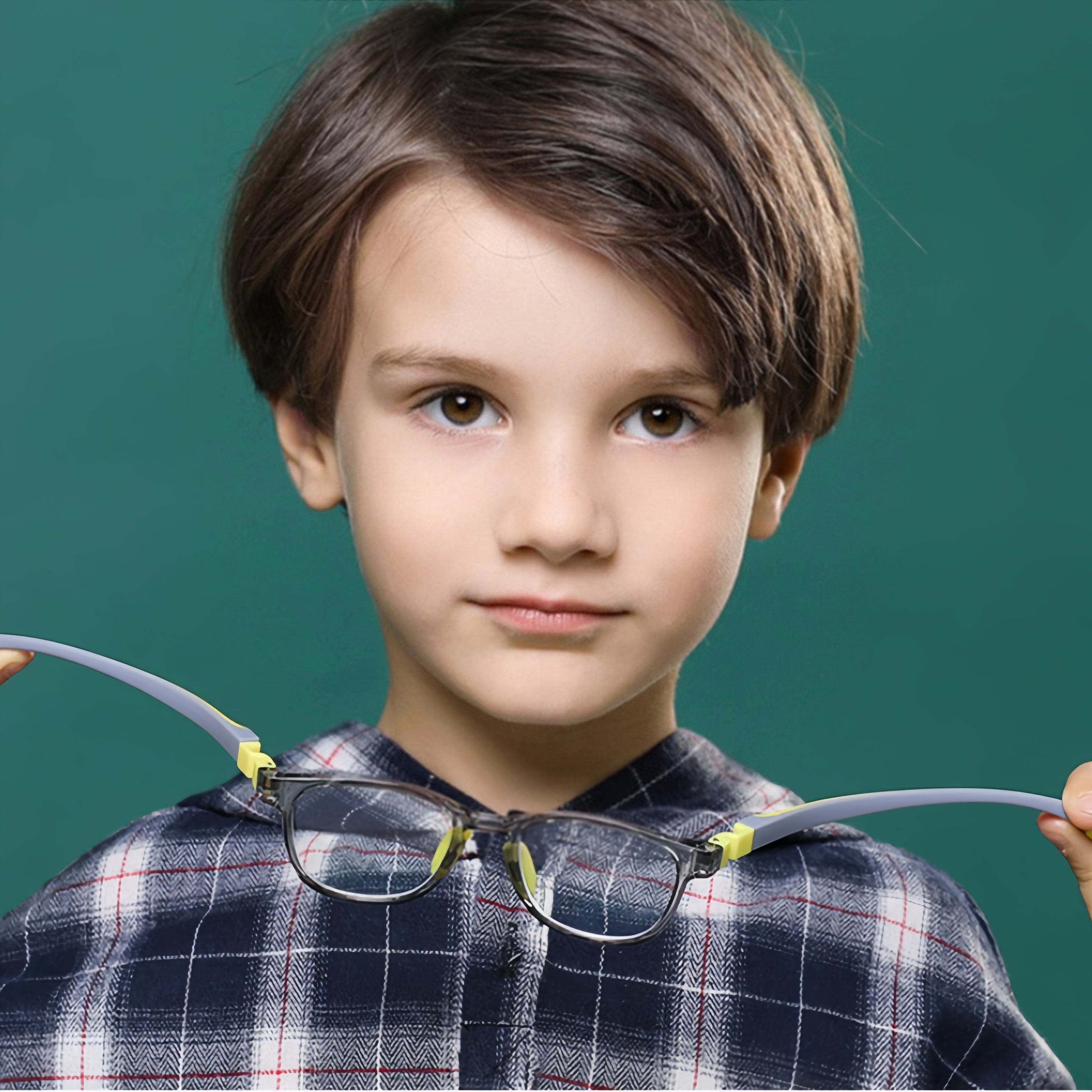 Kids' TR90 Dual-Color Myopia Eyeglass Frames