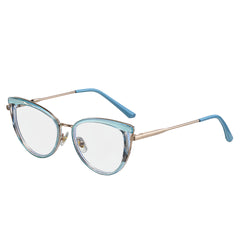 Women's TR90 & Metal Leopard Print Cat-Eye Eyeglass Frames