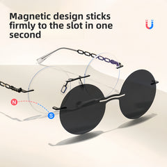 Semi-Rimless Magnetic RX Frame