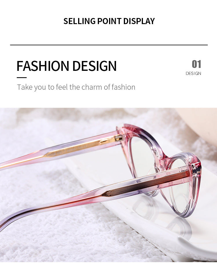 Women's Cat Eye Gradient Eyeglass Frames