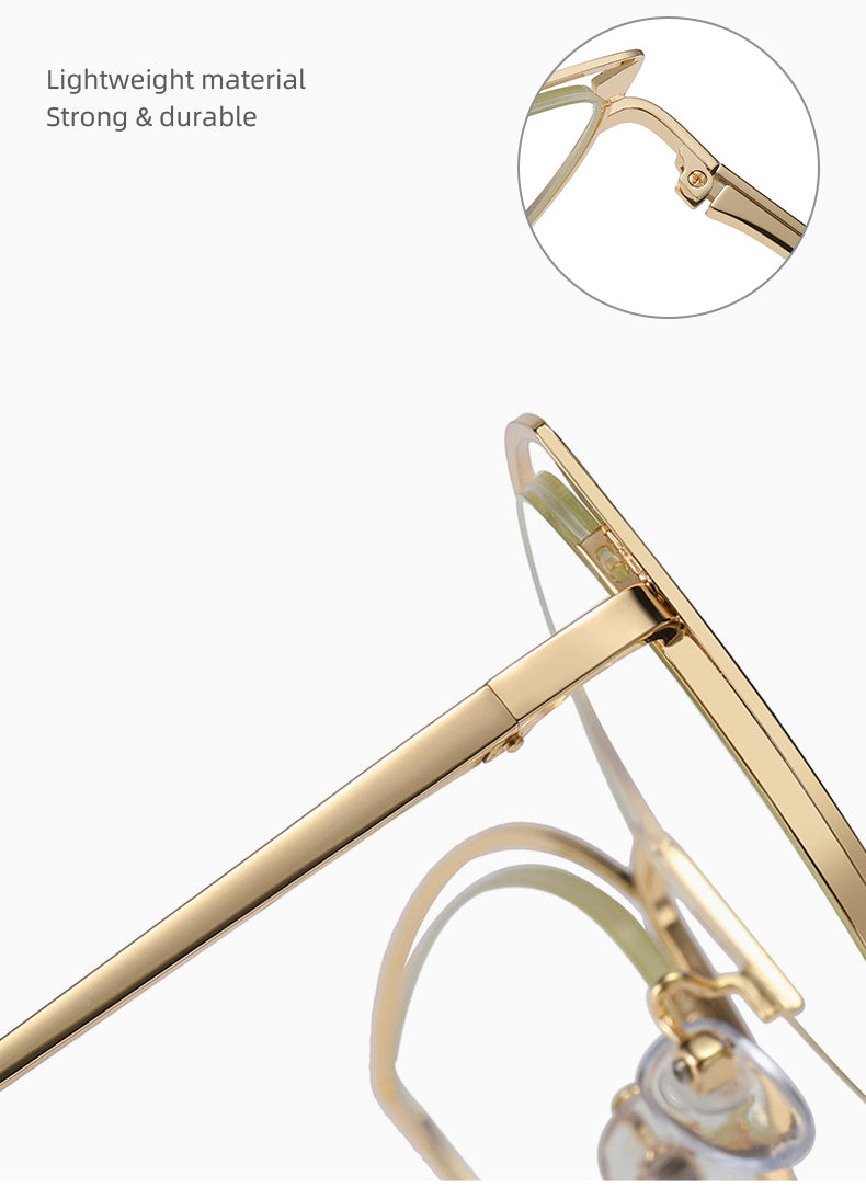Women's Cat-Eye Metal Glasses Frames