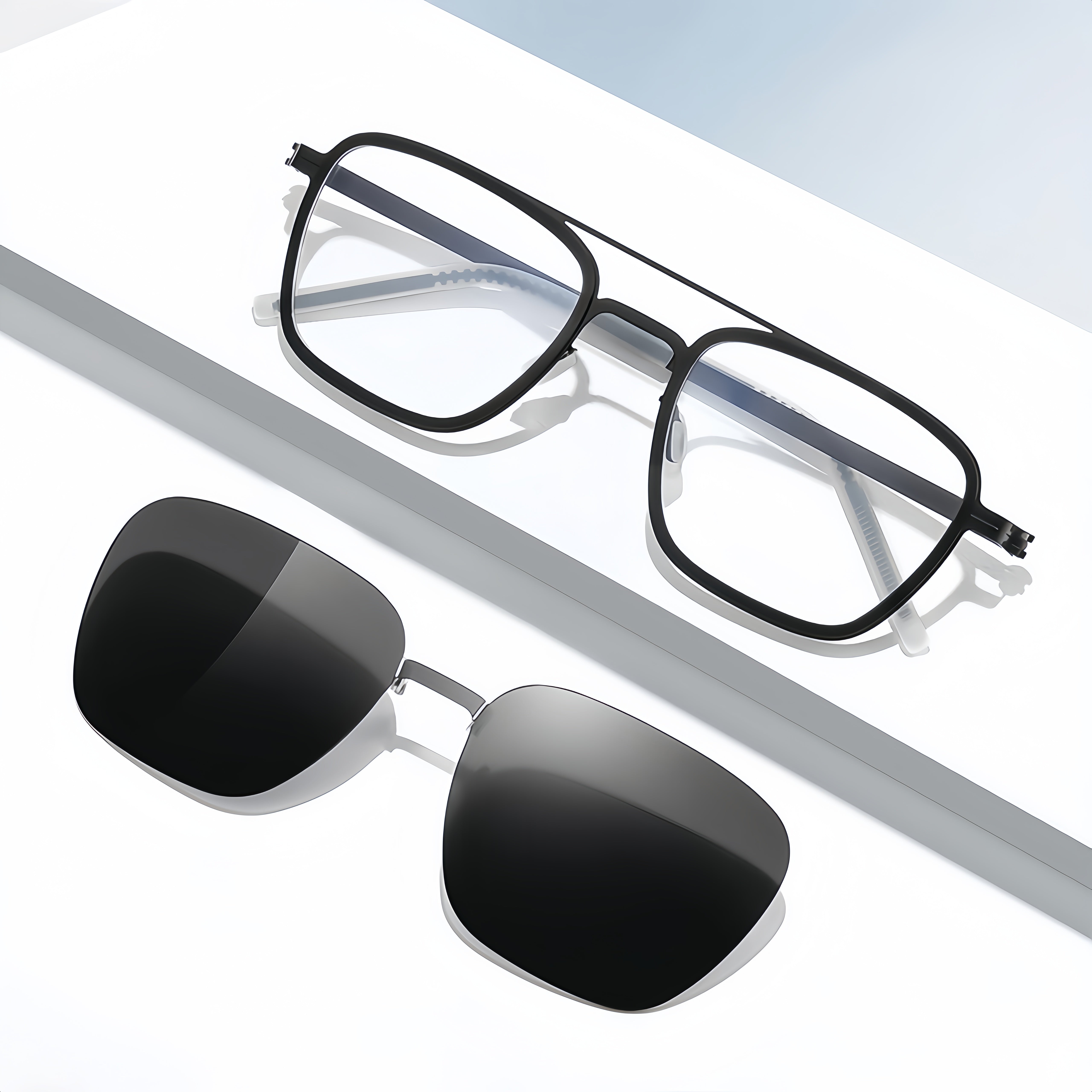 Clip-On Sunglasses Ultra Light - Screwless Prescription Frames
