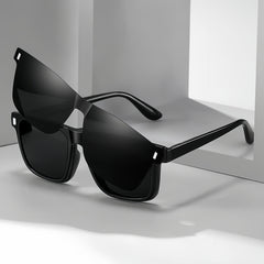 Magnetic Clip-On Polarized Sunglasses