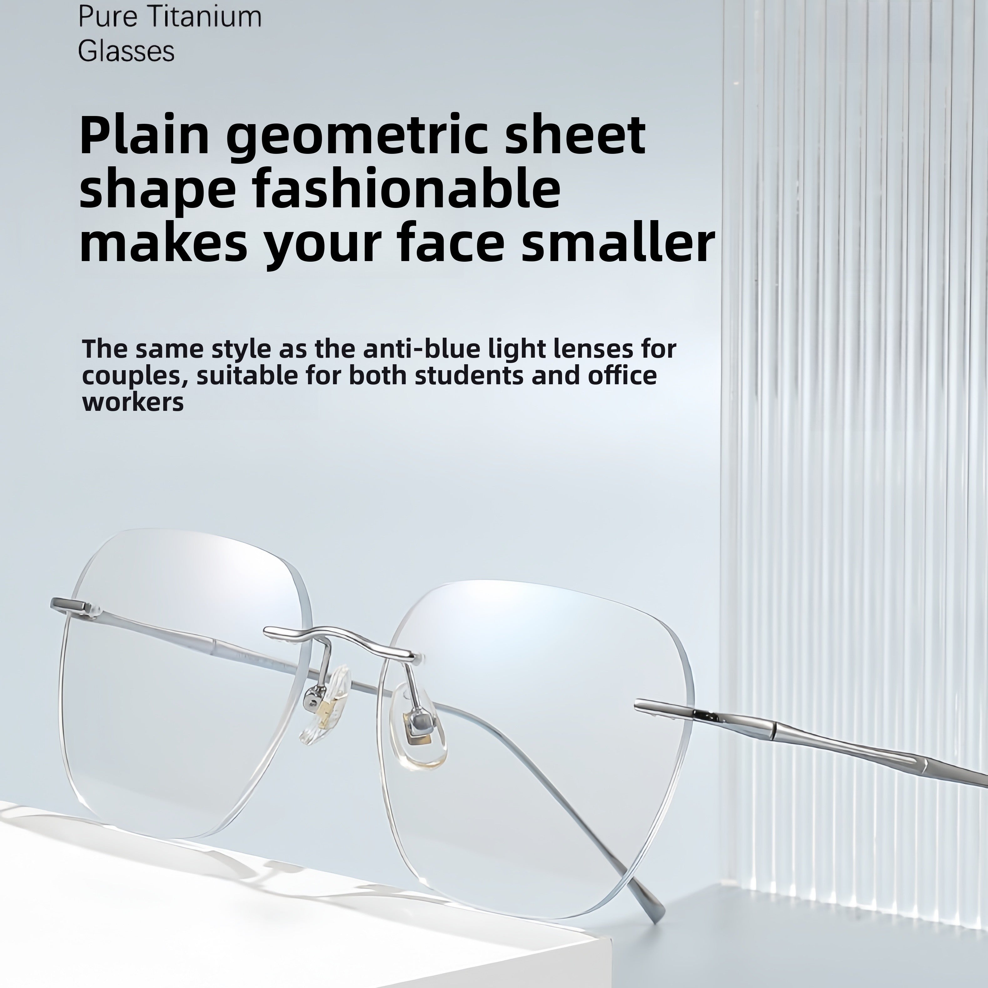 Women's Ultra-Light Pure Titanium Glasses Frame