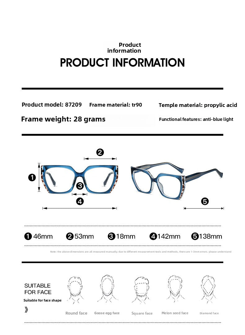 Women's TR90 Butterfly Eyeglass Frames