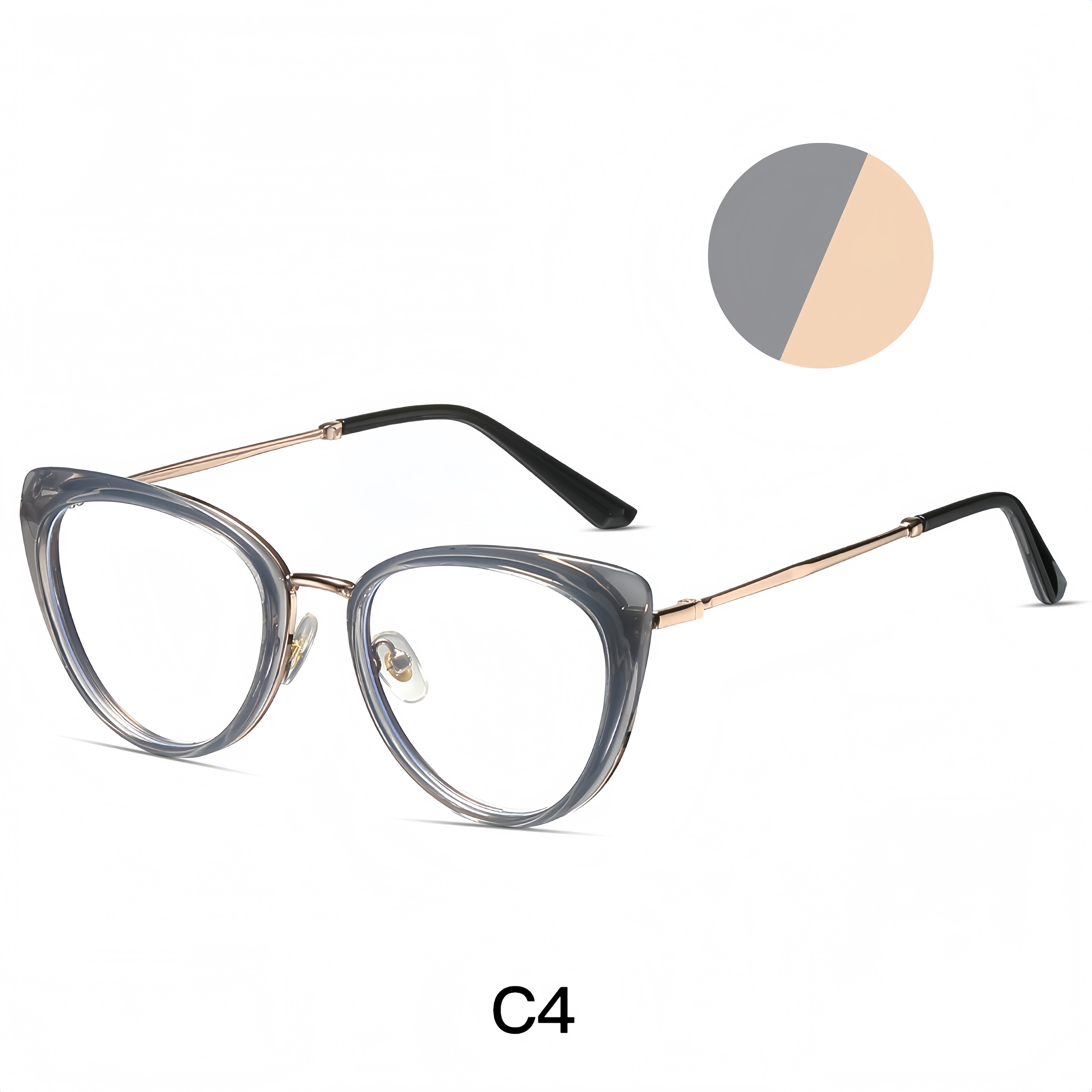 Women's Metal Cat-Eye Optical Frames