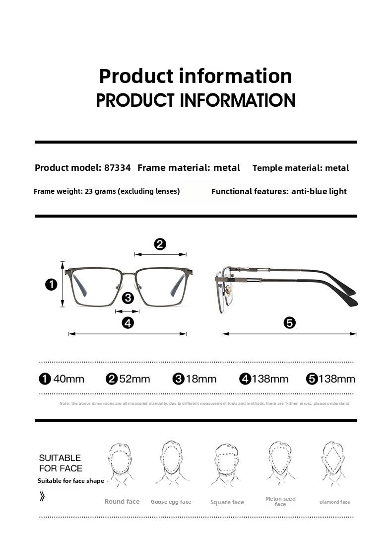 Men's TR90 + Metal Glasses Frame