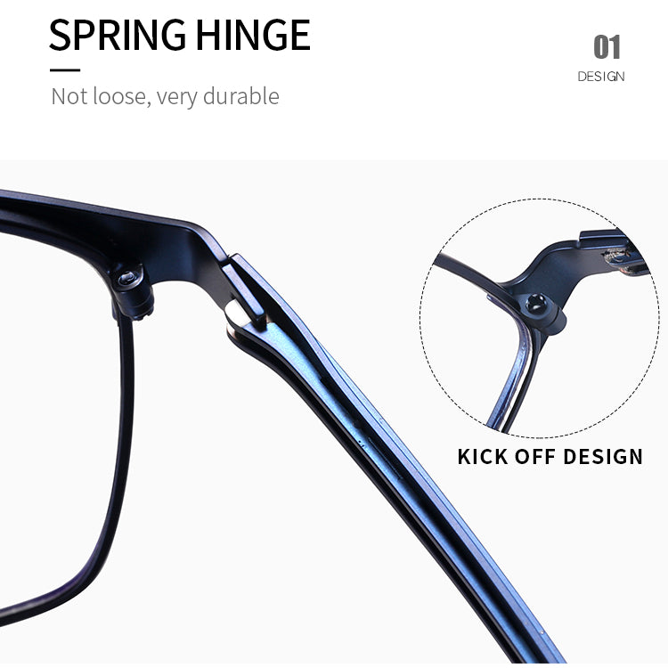 Men's metal eyeglass frames