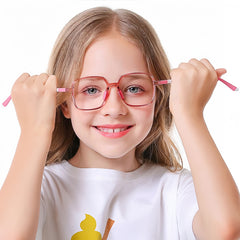 Rectangular Flexible TR90 Eyeglass Frame for Students