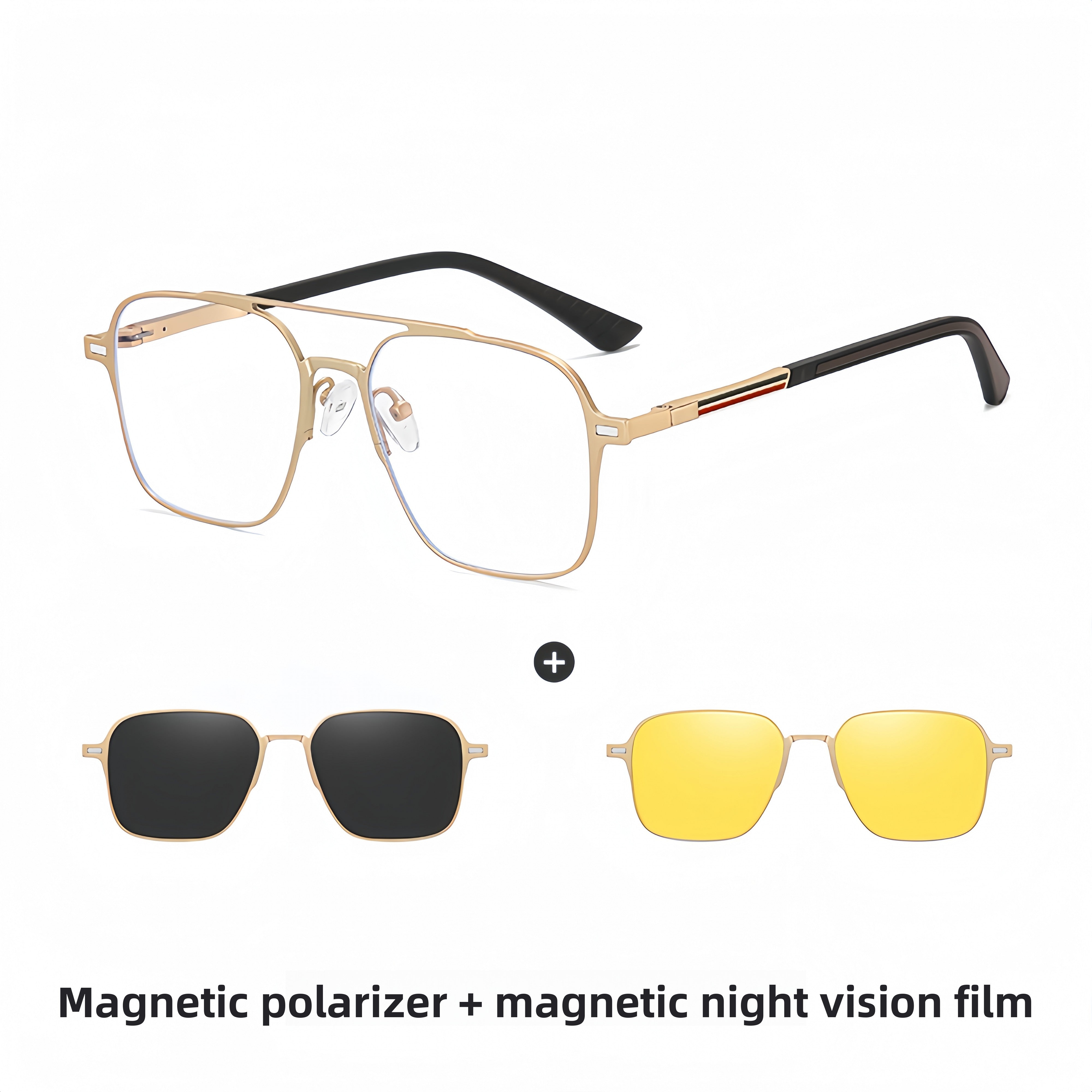 Men's Aluminum-Magnesium Alloy Prescription Eyeglass Frames