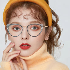 Women's Metal Cat-Eye Optical Frames