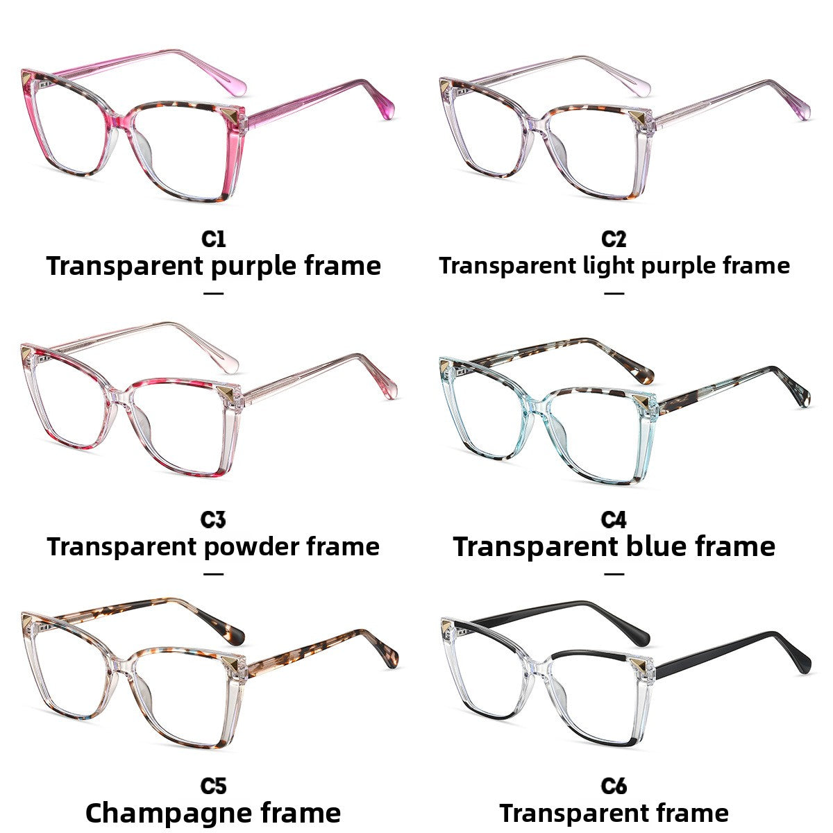Women's Ultra-Light TR90 Acetate Frames