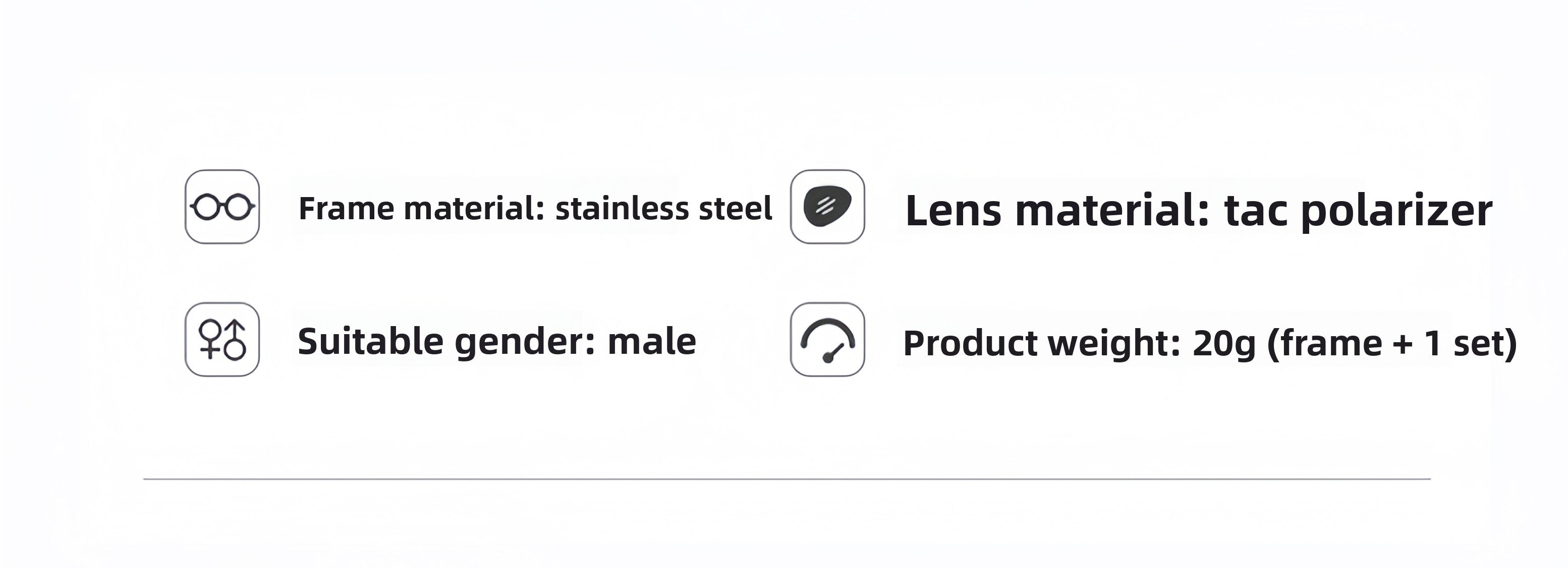 Circular Titanium Mag-Polarized RX Frame