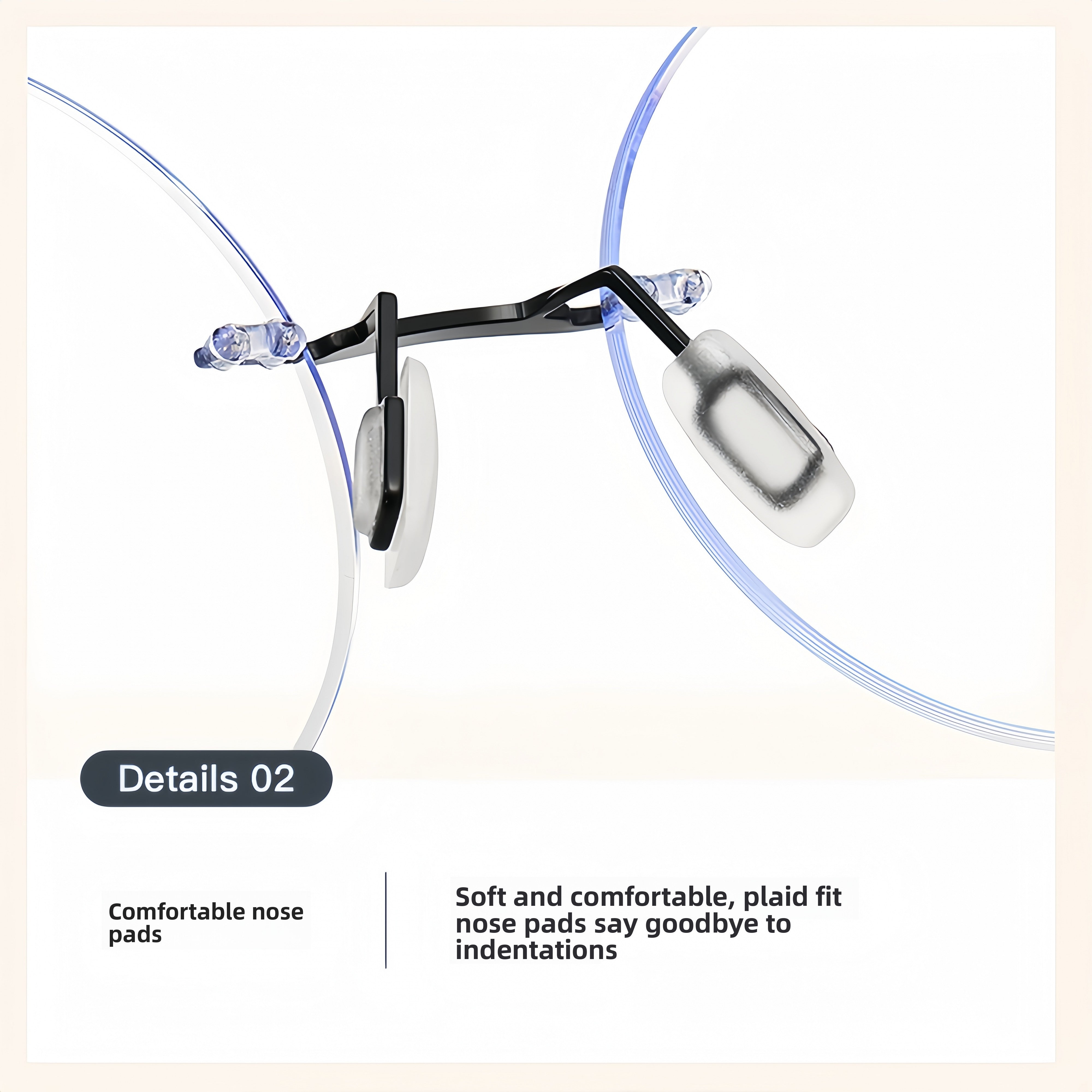 Semi-Rimless Magnetic RX Frame