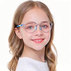 Geometric TR90 Glasses for Teens