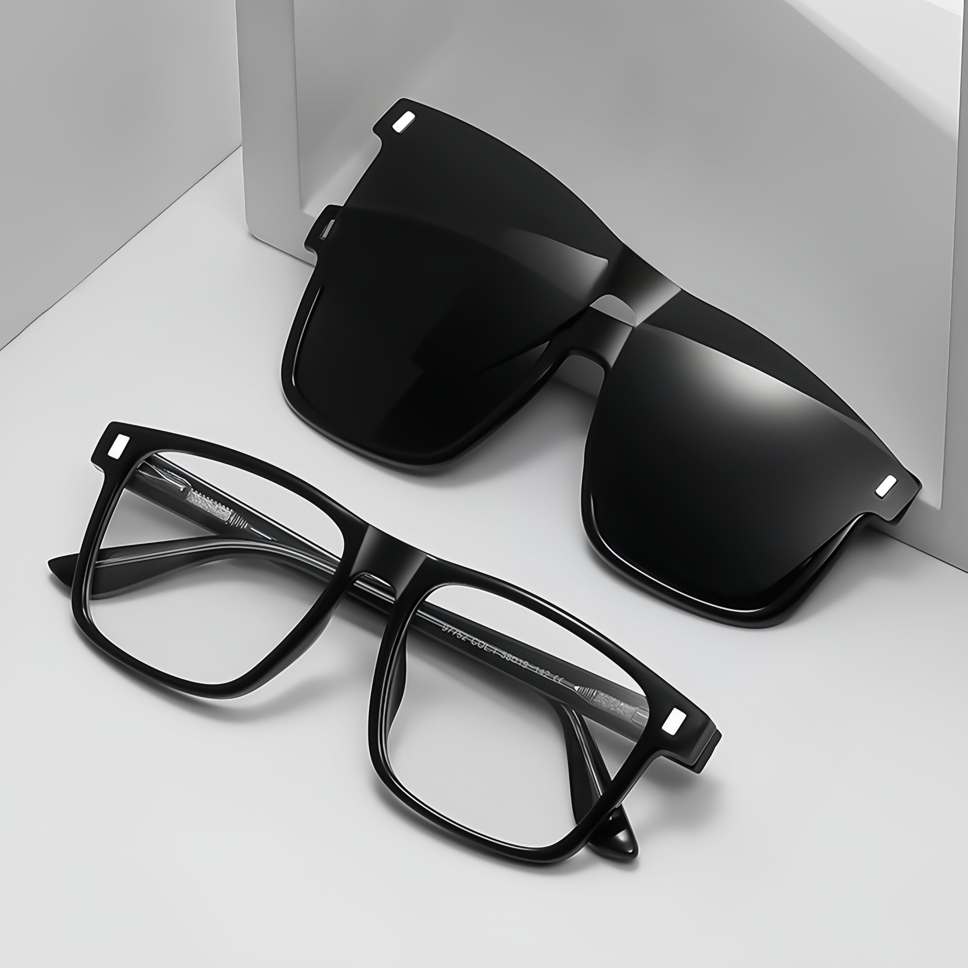 Magnetic Clip-On Polarized Sunglasses