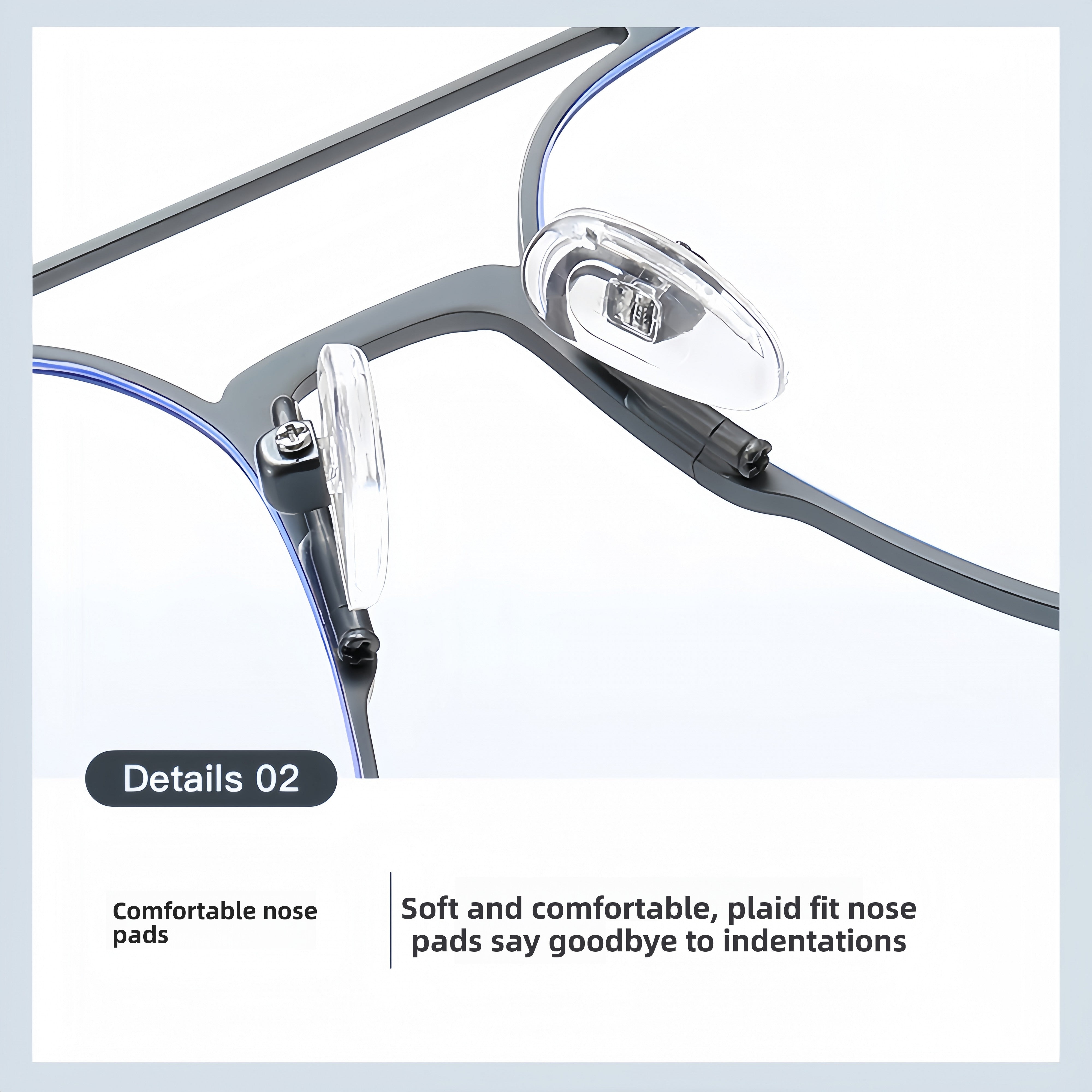 Men's Aluminum-Magnesium Alloy Prescription Eyeglass Frames