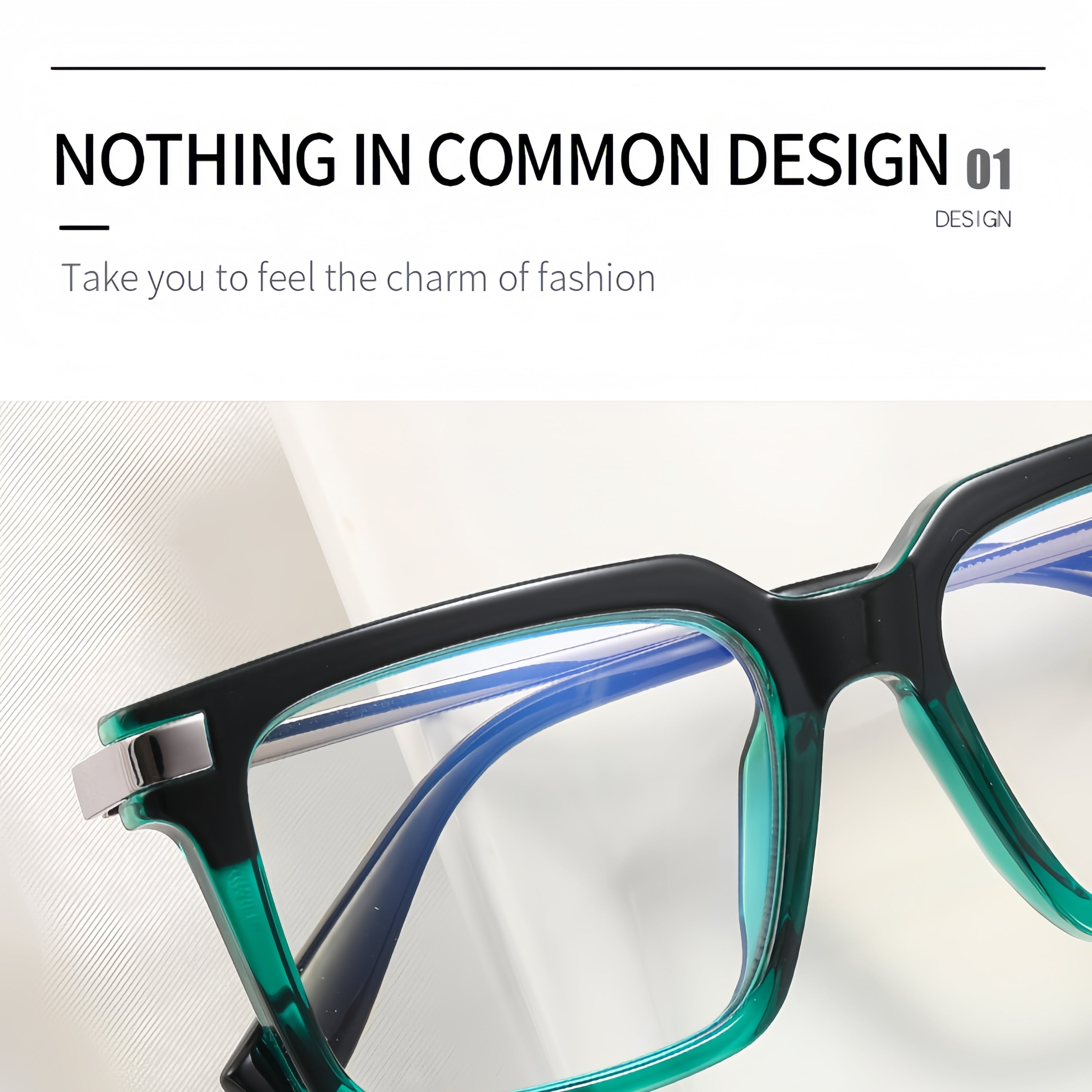 Men's TR90 + Metal Composite Optical Glasses Frame